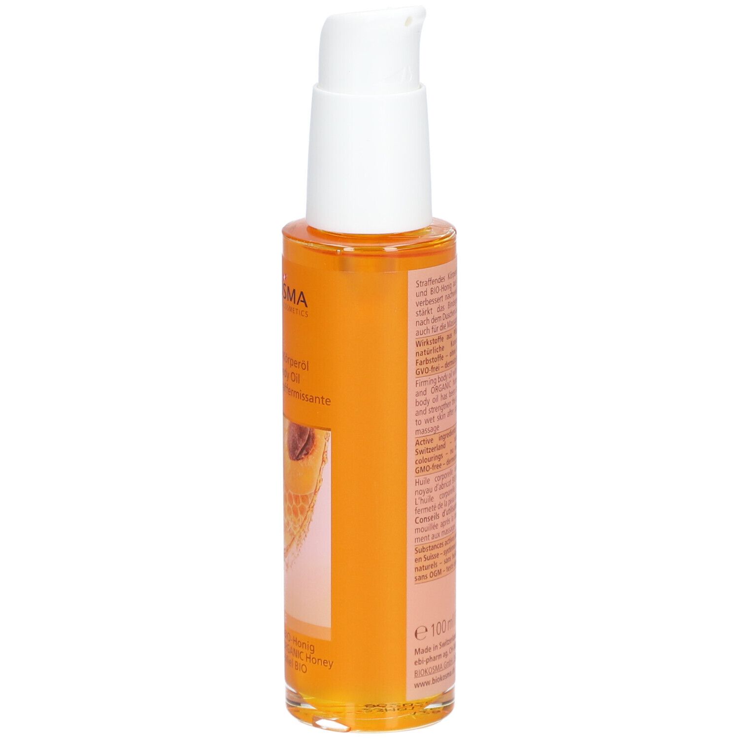 BIOKOSMA Body Care - Huile corporelle raffermissante - Abricot bio & Miel bio