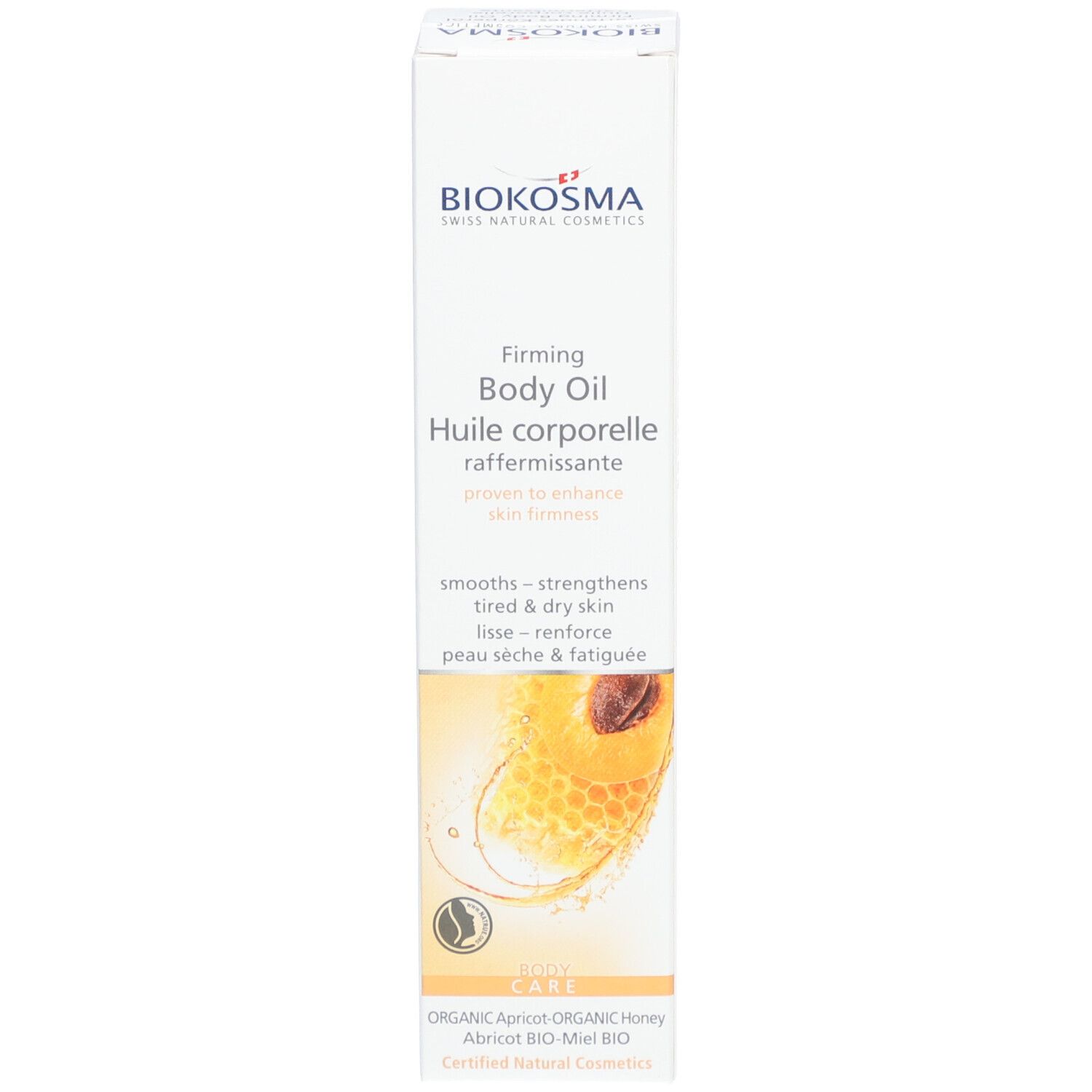 BIOKOSMA Body Care - Huile corporelle raffermissante - Abricot bio & Miel bio