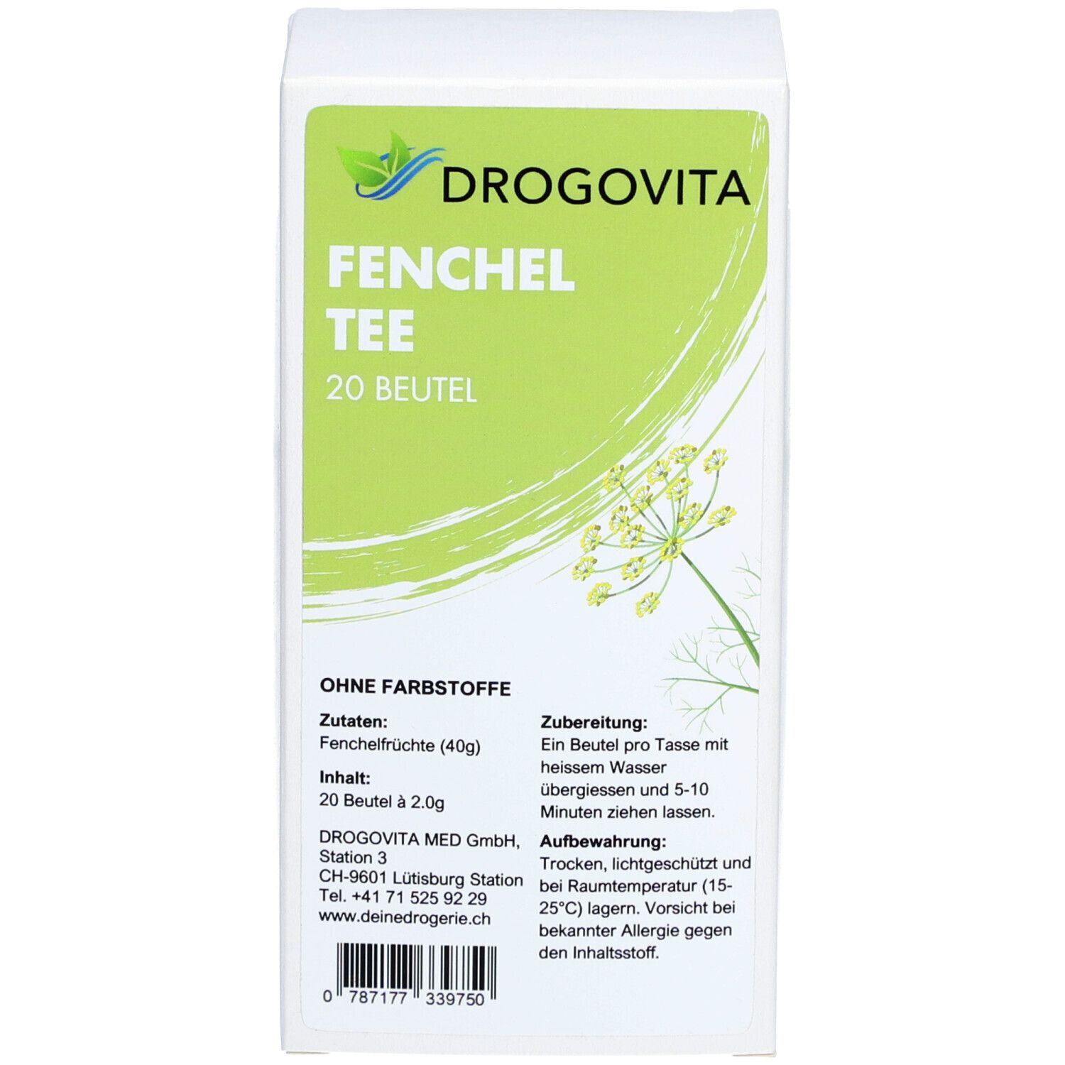 Drogovita Infusion De Fenouil