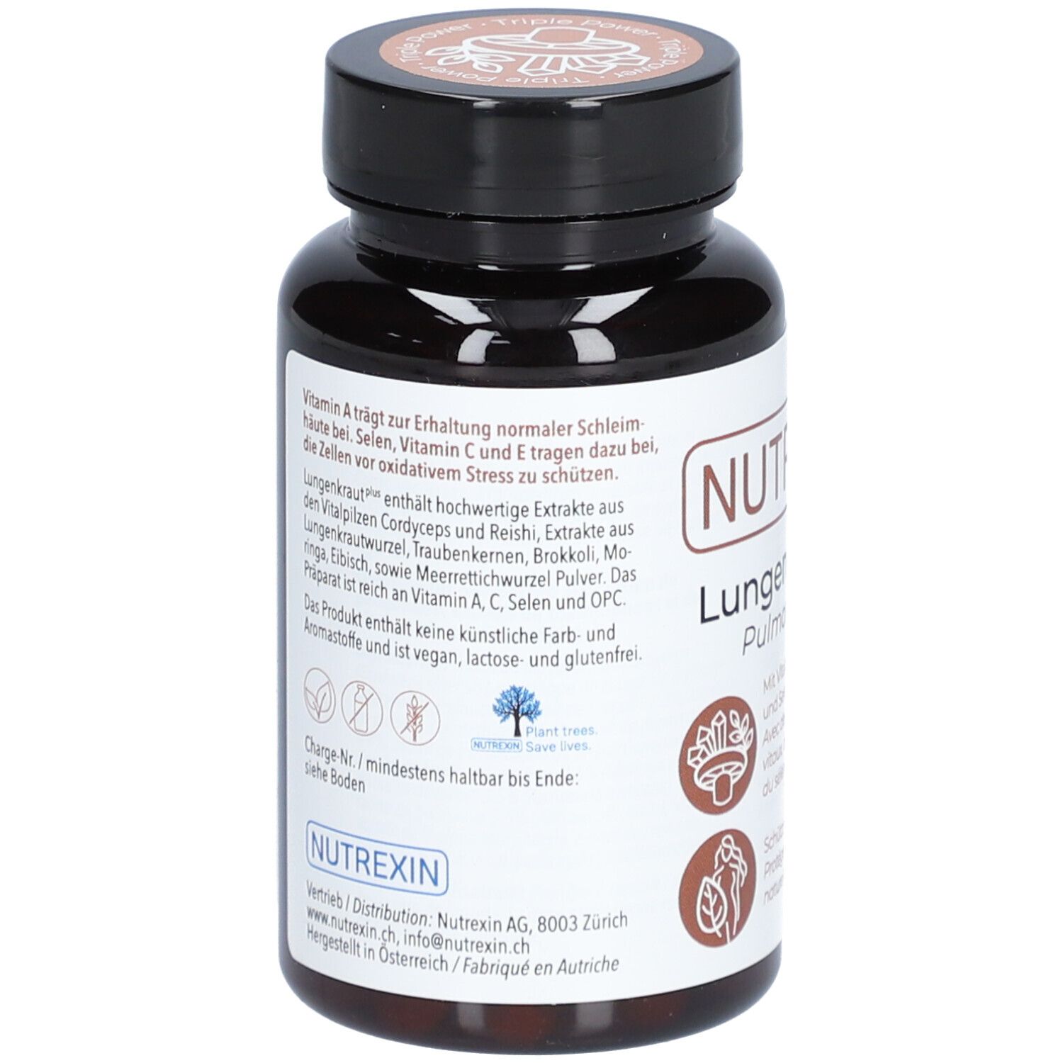 Nutrexin Lungenkraut plus complément végétal avec sélénium et vitamines