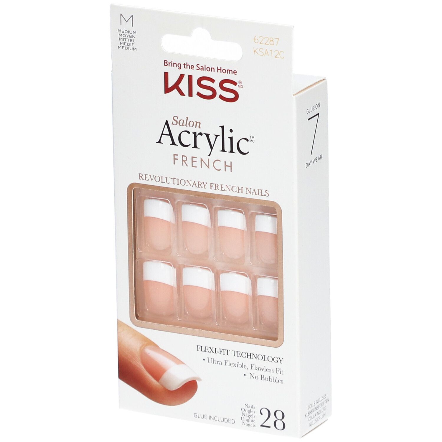 KISS Salon Acrylic Kit Faux-Ongles Salon Acrylic French Nails