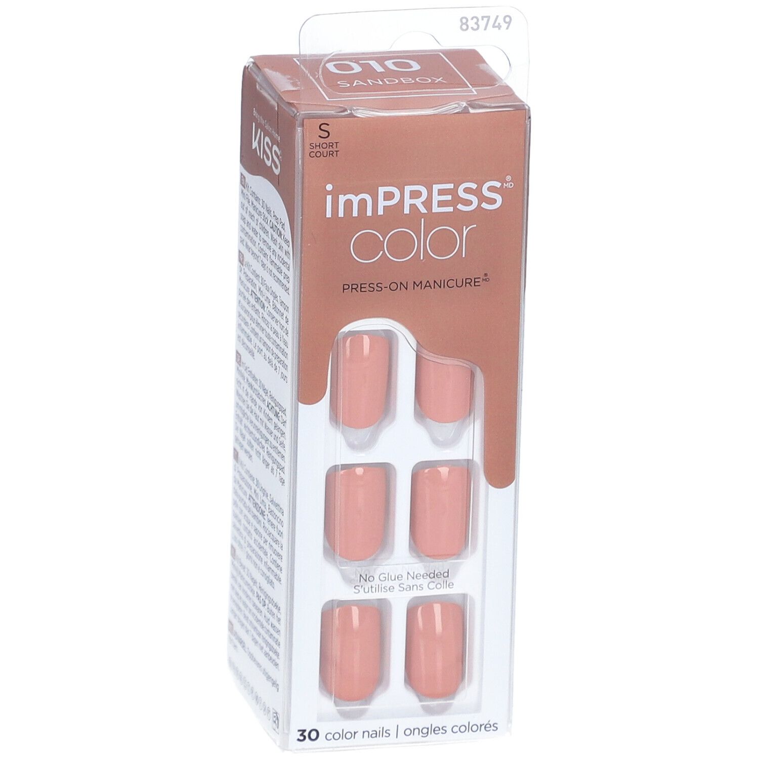 KISS ImPress Color Kit Faux-Ongles Gel Prêt à porter - Bac à Sable