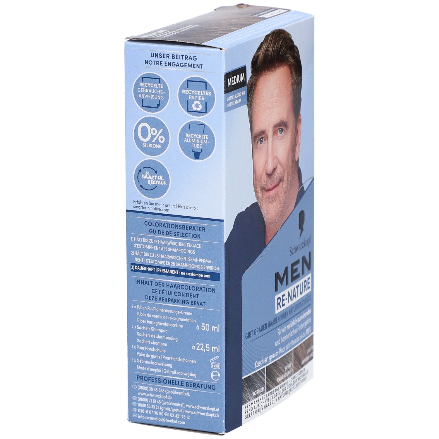 Schwarzkopf Re-Nature coloration homme medium