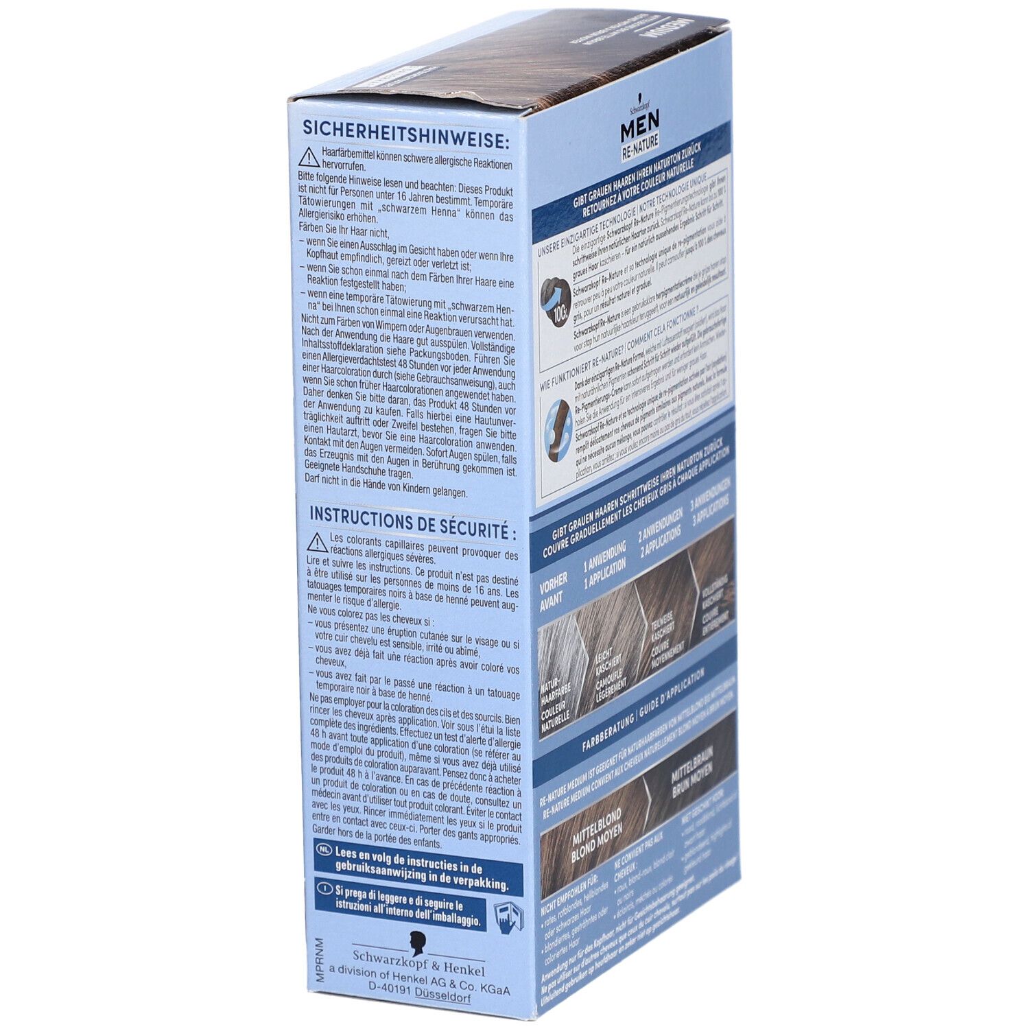 Schwarzkopf Re-Nature coloration homme medium