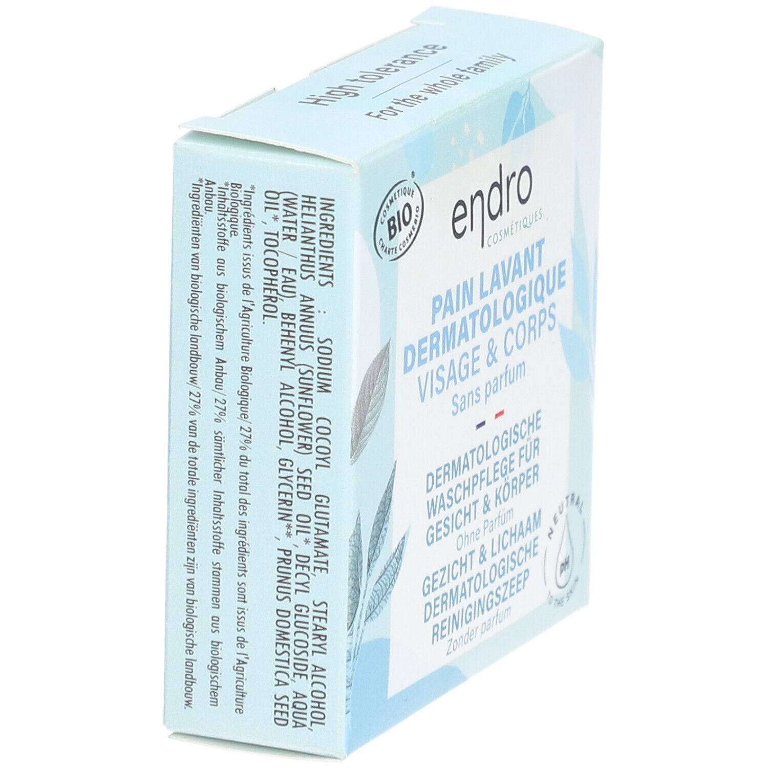 ENDRO Pain Lavant Dermatologique Visage & Corps Sans Parfum