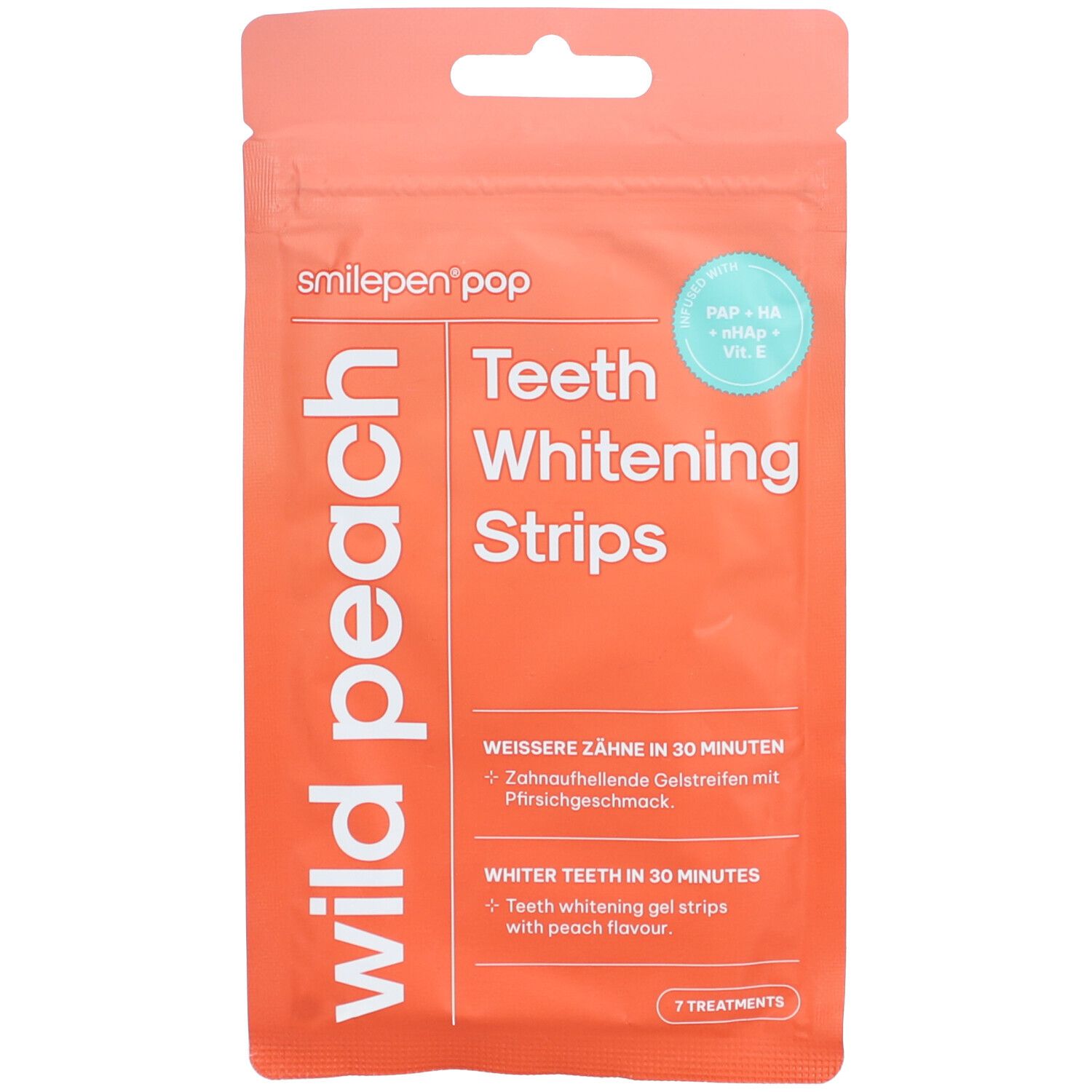 SMILEPEN® Pop - Bande de blanchiment des dents - Pêche Sauvage
