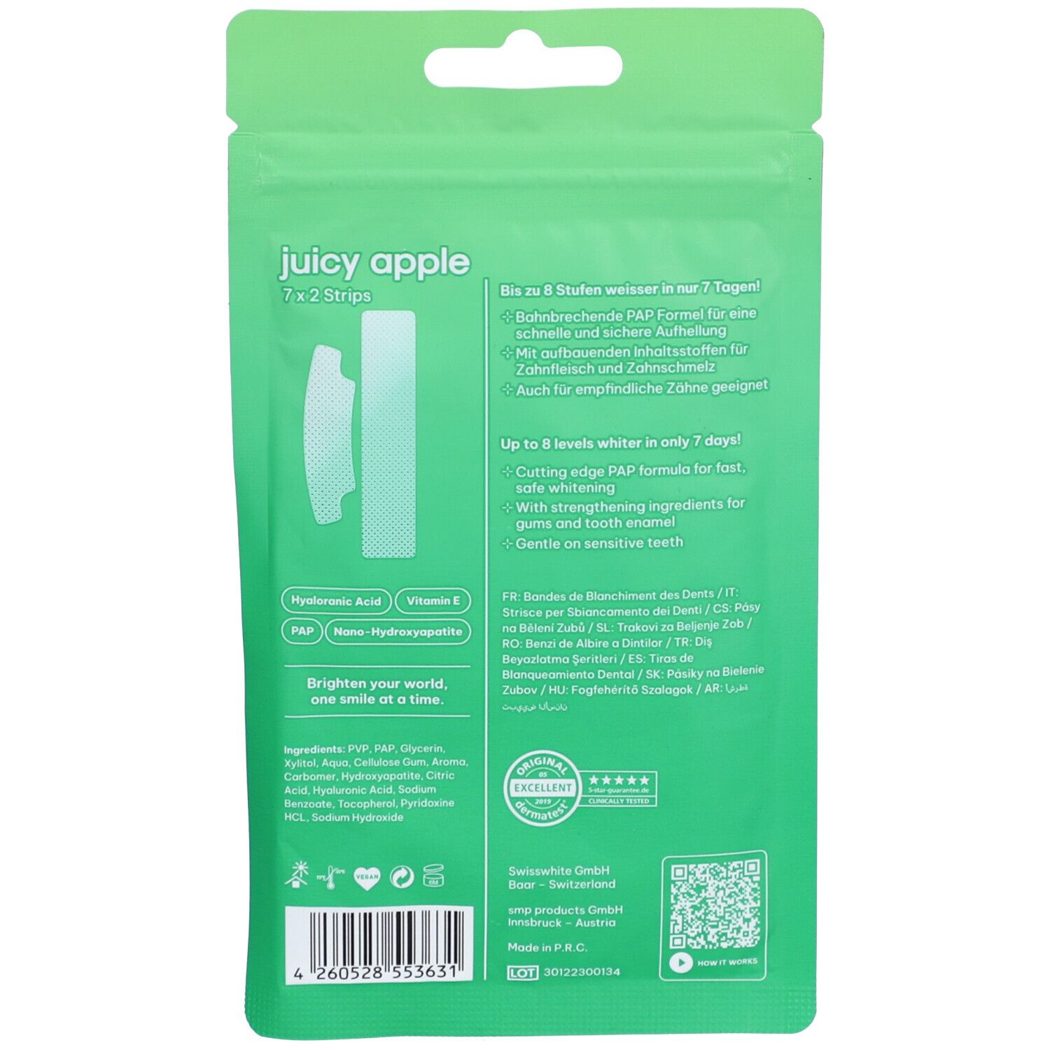 SMILEPEN® Pop - Bande de blanchiment des dents - Pomme juteuse