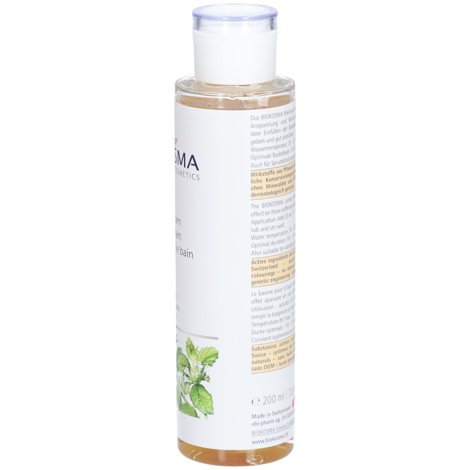 Baume de bain à la mélisse BIOKOSMA