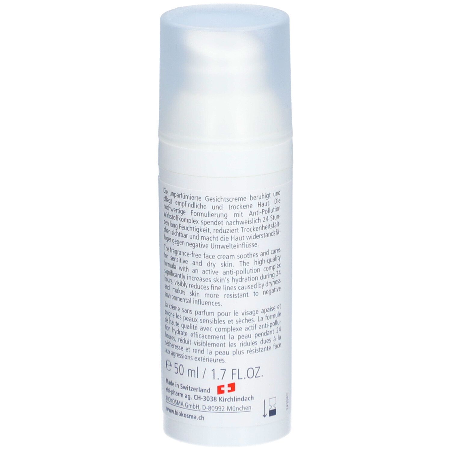 BIOKOSMA Sensitive Visage - Crème protectrice pour le visage