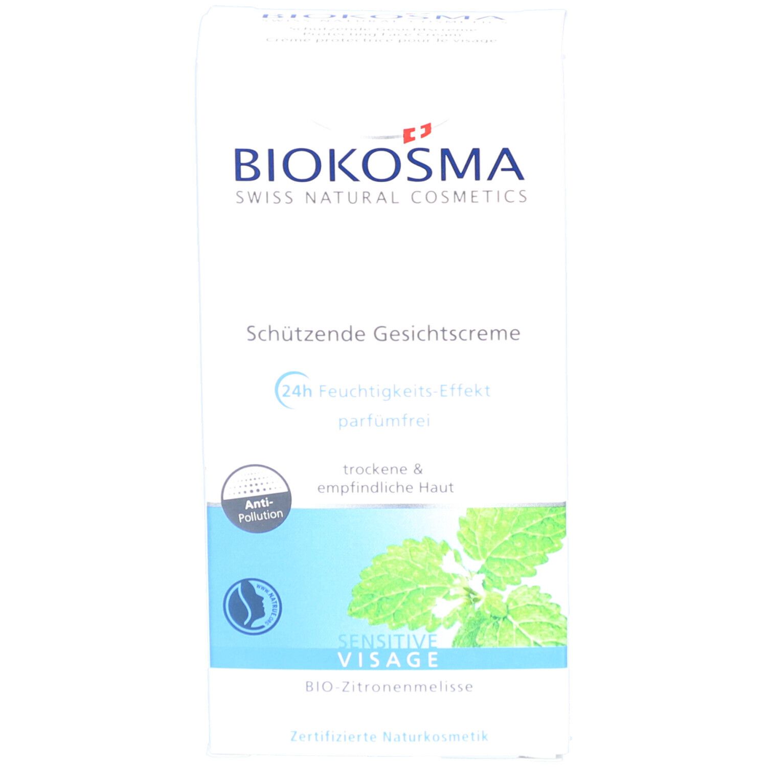 BIOKOSMA Sensitive Visage - Crème protectrice pour le visage