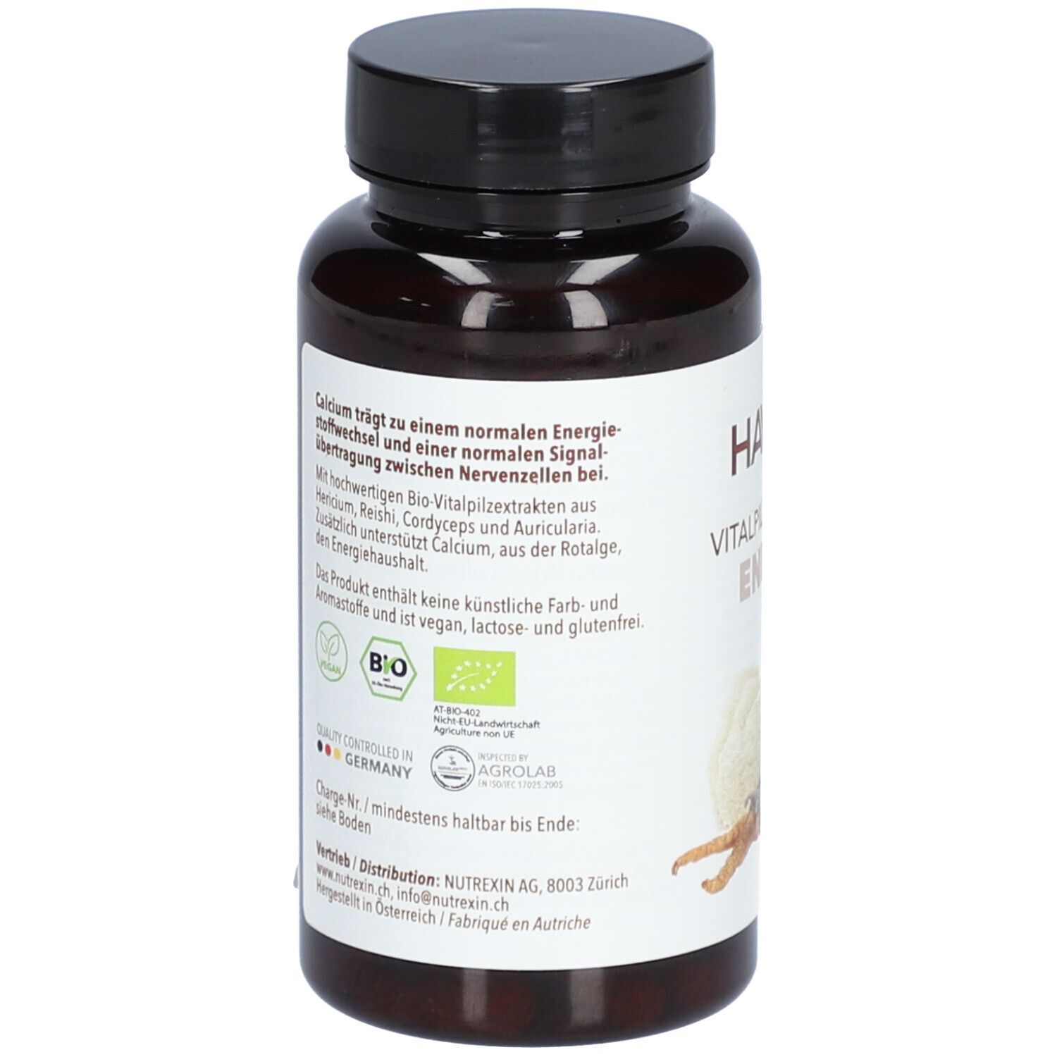 Hawlik Vitalpilzmischung Énergie avec calcium et champignons bio
