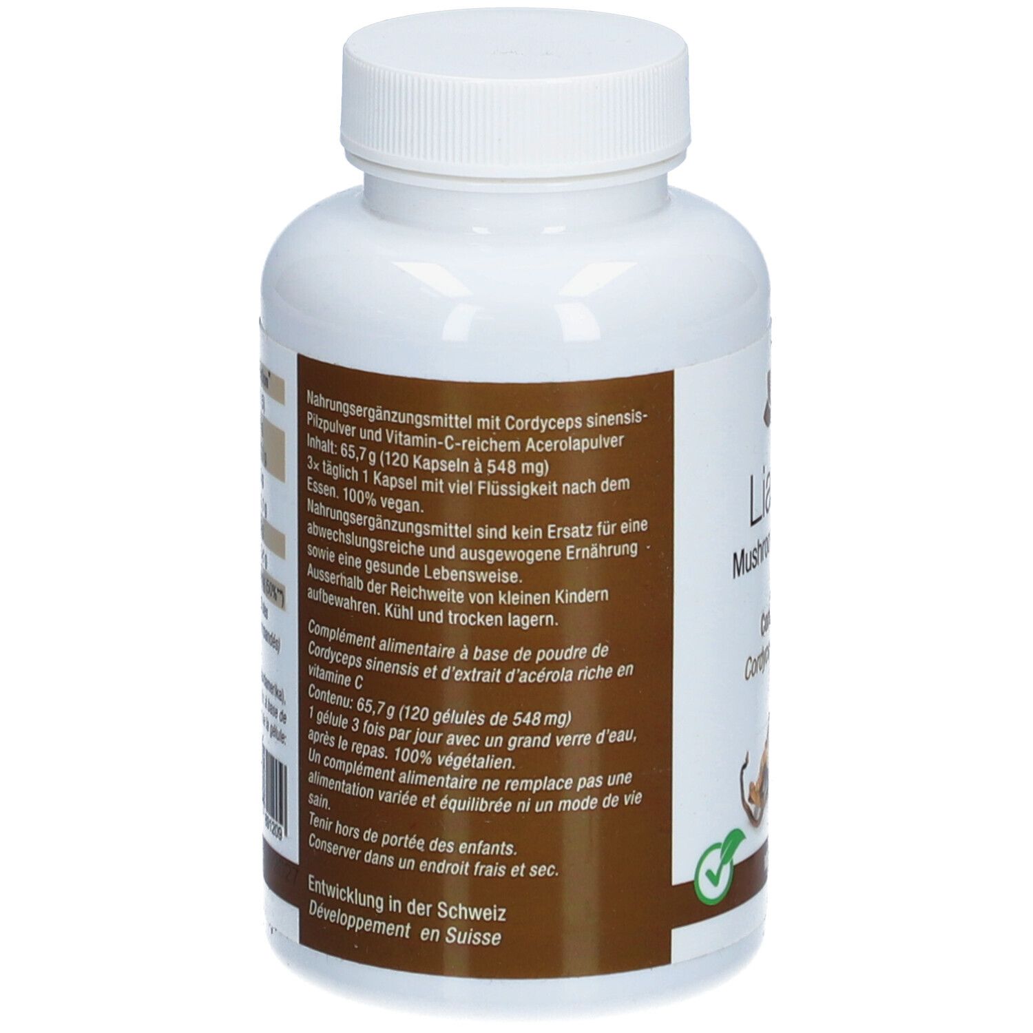 LianGu Cordyceps complément aux champignons avec vitamine C