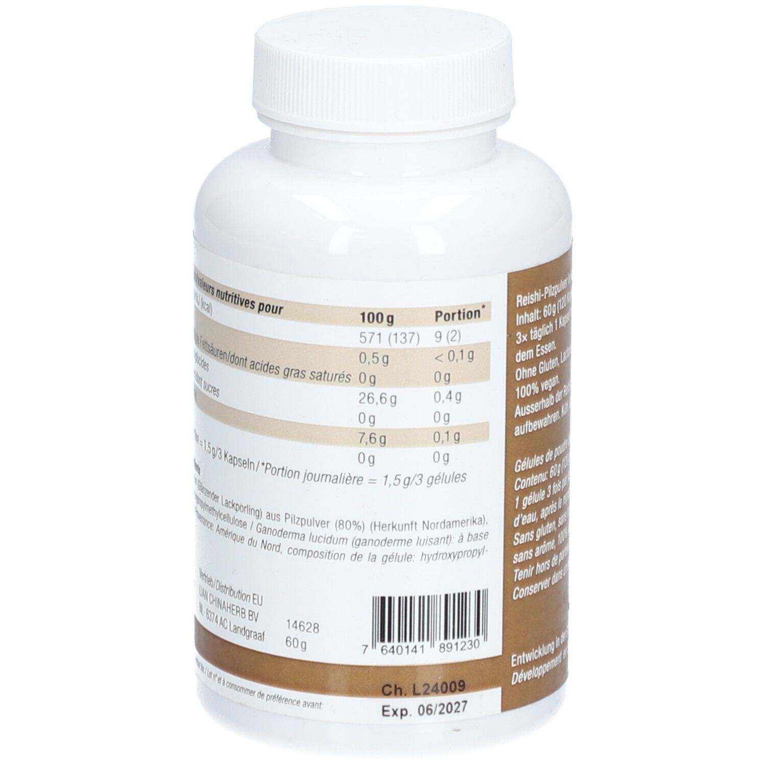 LianGu Capsules de Champignons - Reishi