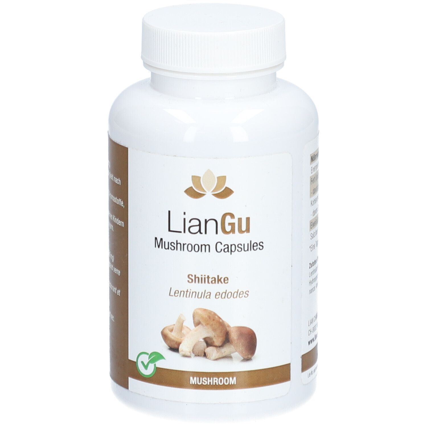 LianGu Shiitake complément aux champignons en gélules végétales