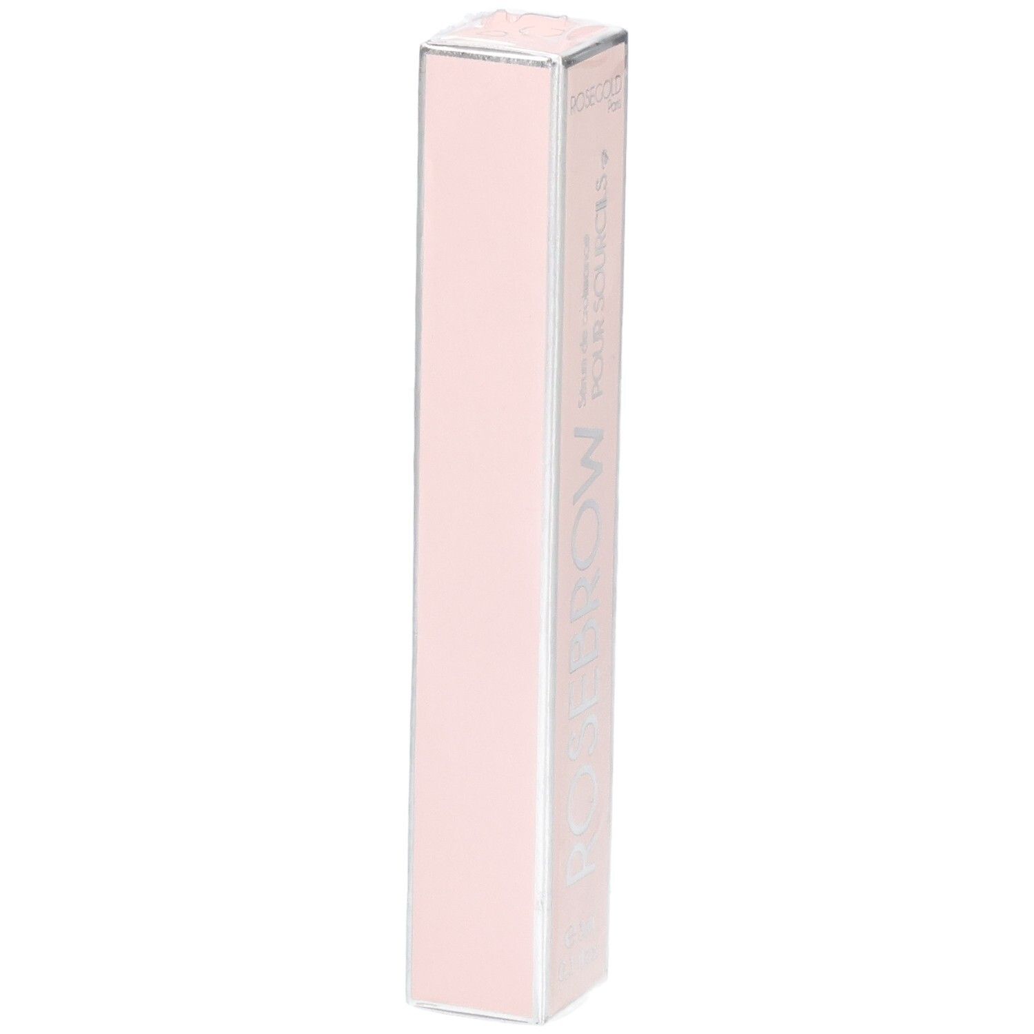 Emballage rose. Contient un sérum pour sourcils. Vue verticale.