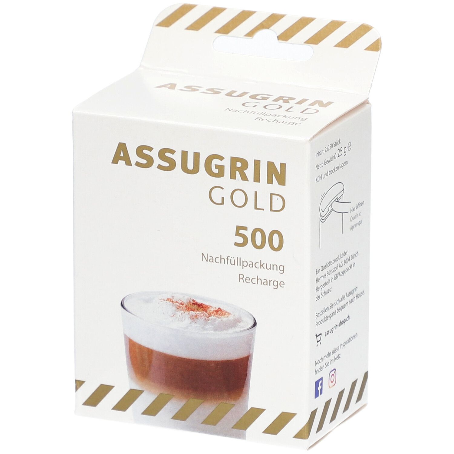 Assugrin Gold édulcorant sans calories à base d’aspartame