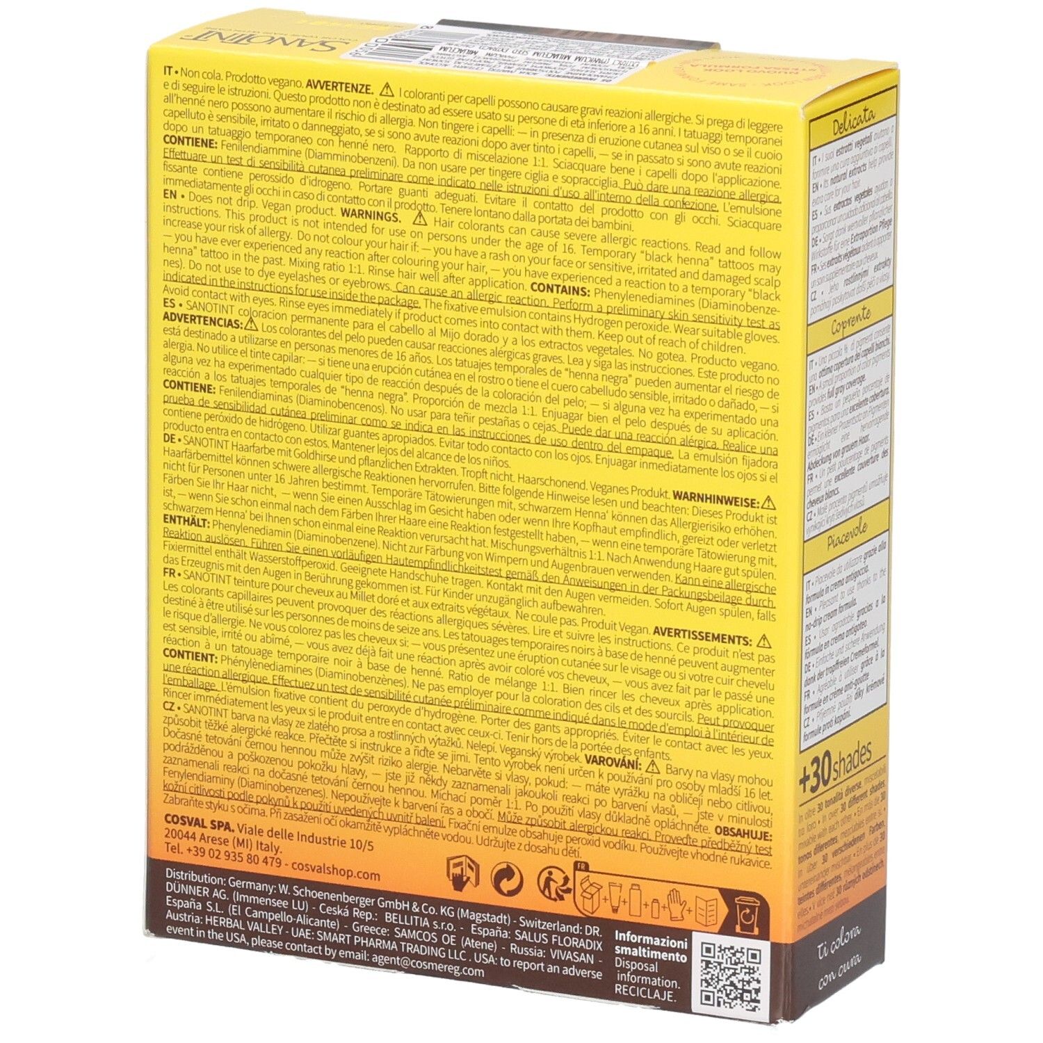 Lot De 2 Teintures Capillaires Sanotint 88 - Blond Doré Extra Clair