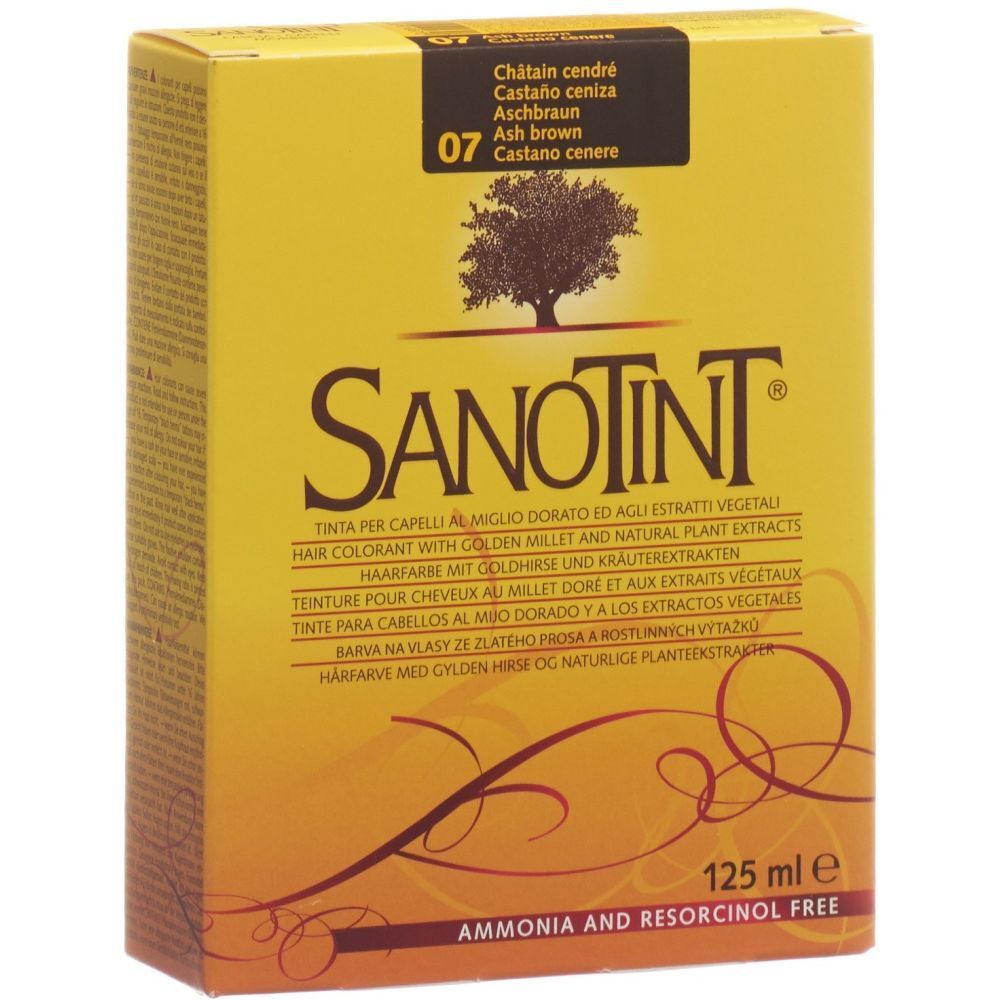 SANOTINT Teinture de cheveux 07 couleur châtain cendré