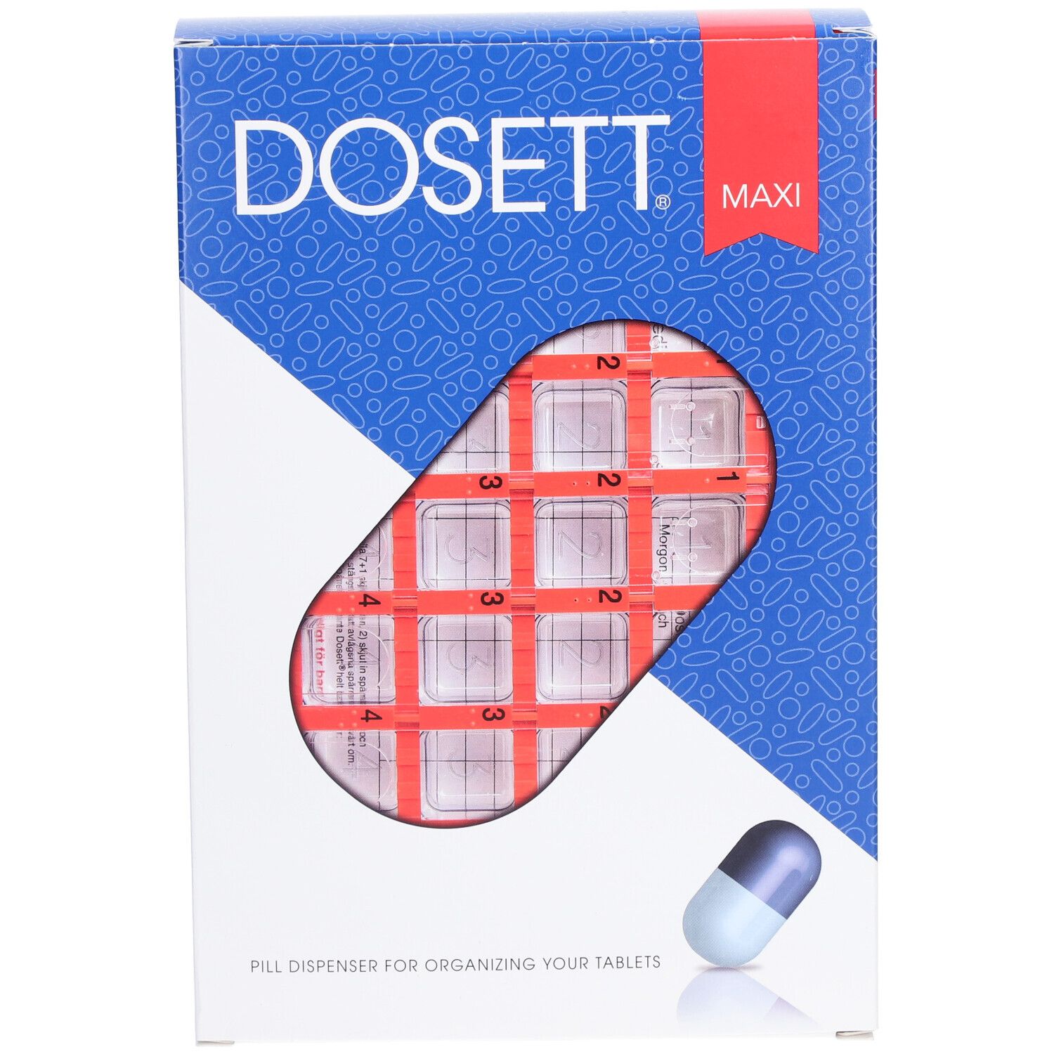 DOSETT® Maxi Pilulier semaine Français (7 x 4)