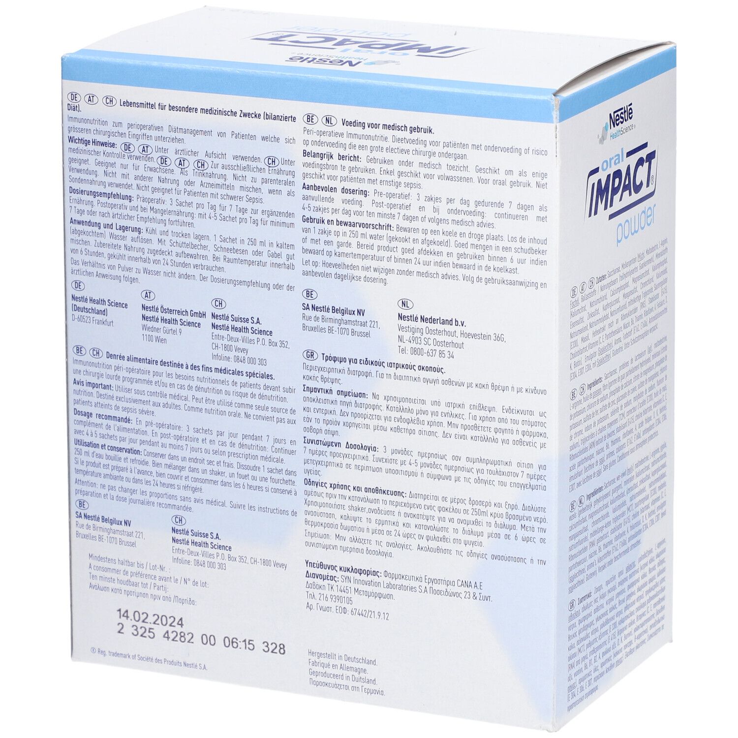 NESTLE HEALTH SCIENCE Oral Impact Powder Citron