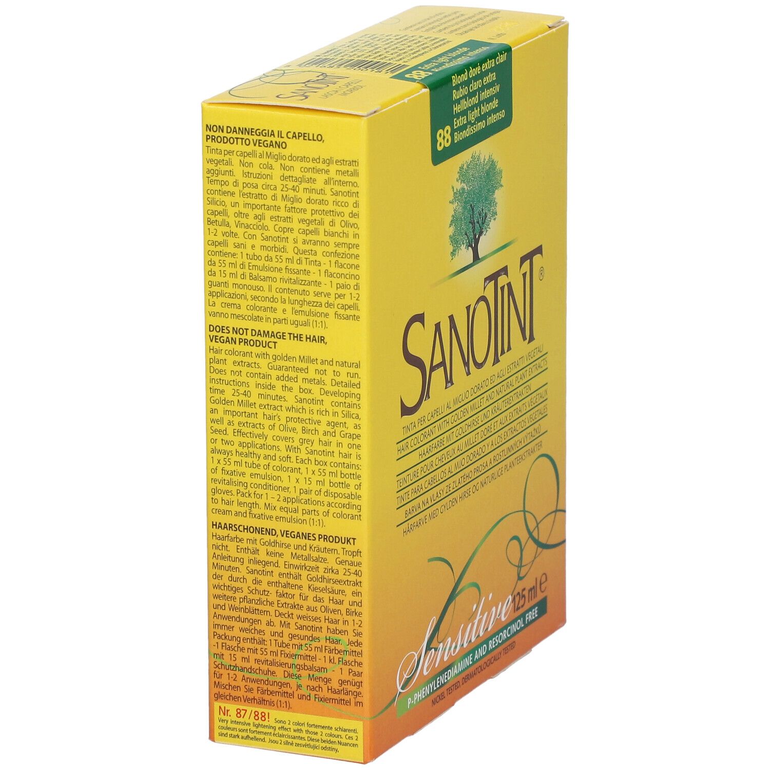 SANOTINT® Sensitive Teinture pour les cheveux 88 Blond doré extra clair