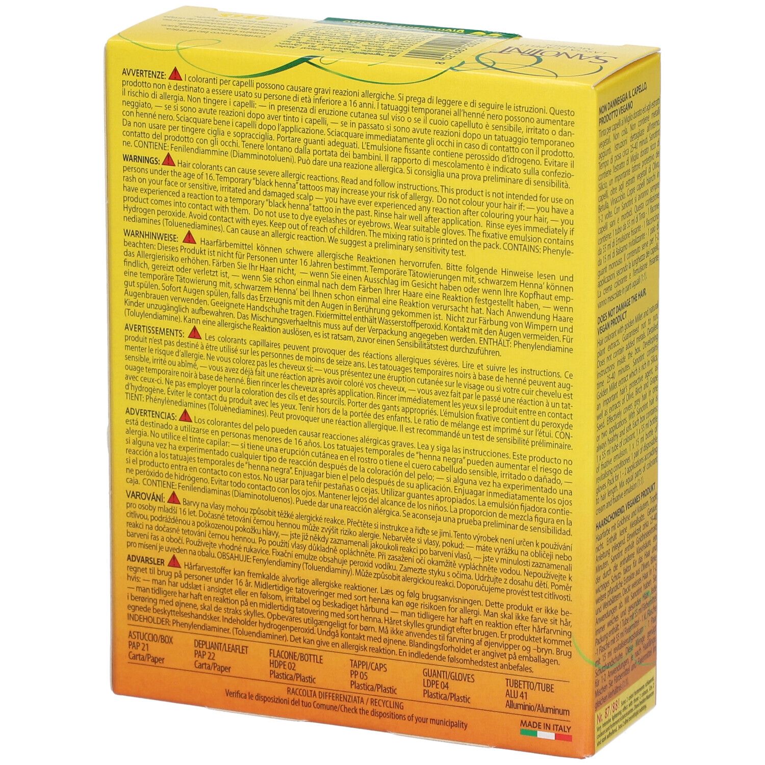 SANOTINT® Sensitive Teinture pour les cheveux 88 Blond doré extra clair