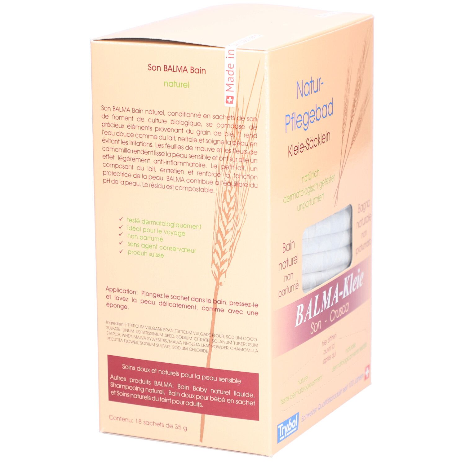 TRYBOL Bain naturel non parfumé