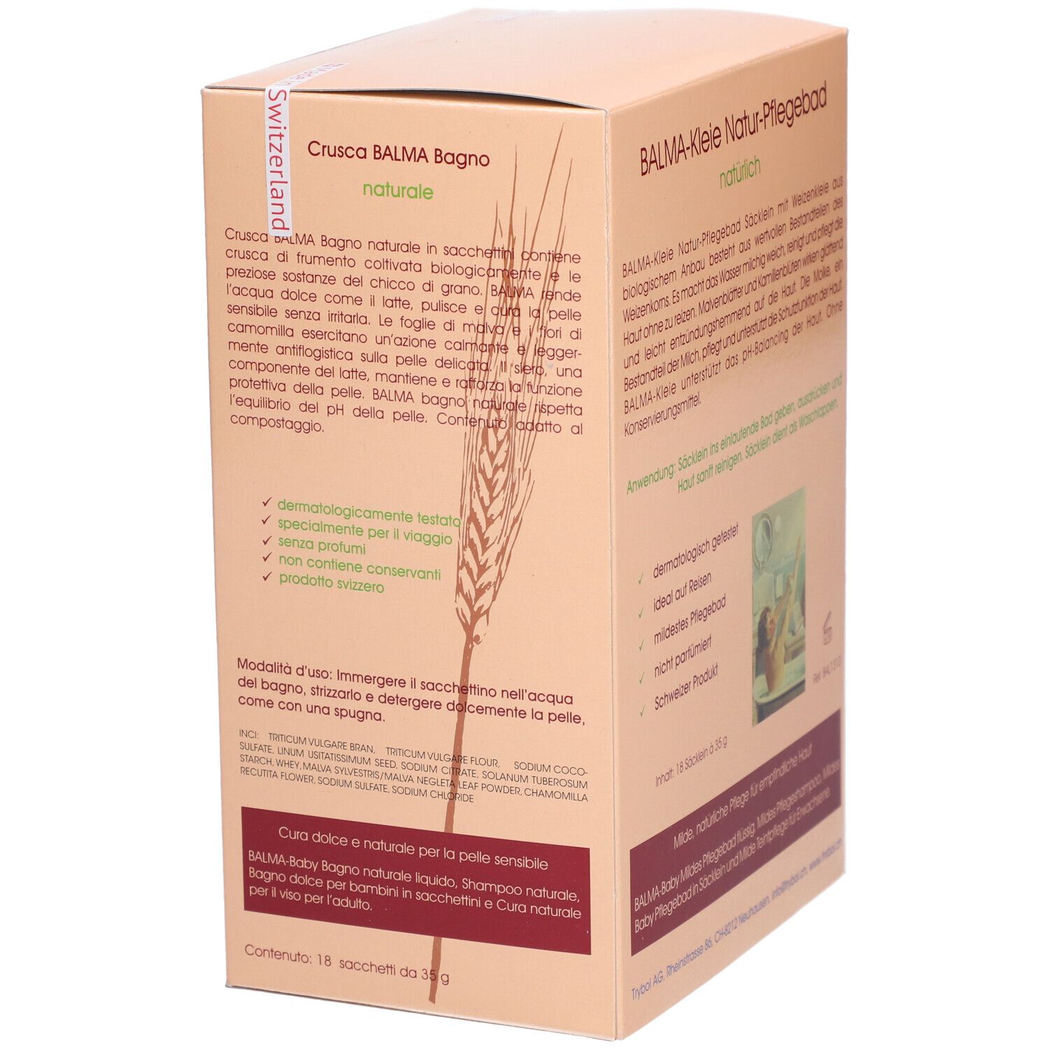 TRYBOL Bain naturel non parfumé