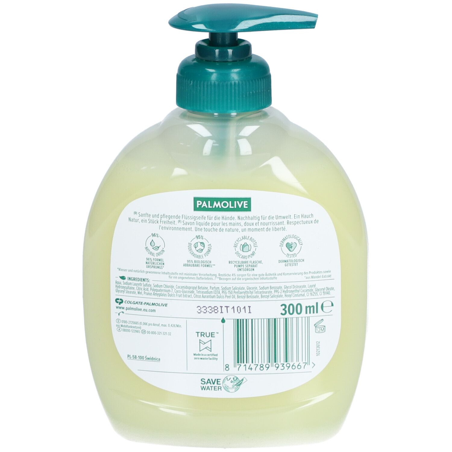 PALMOLIVE Naturals Savon liquide Lait & Miel