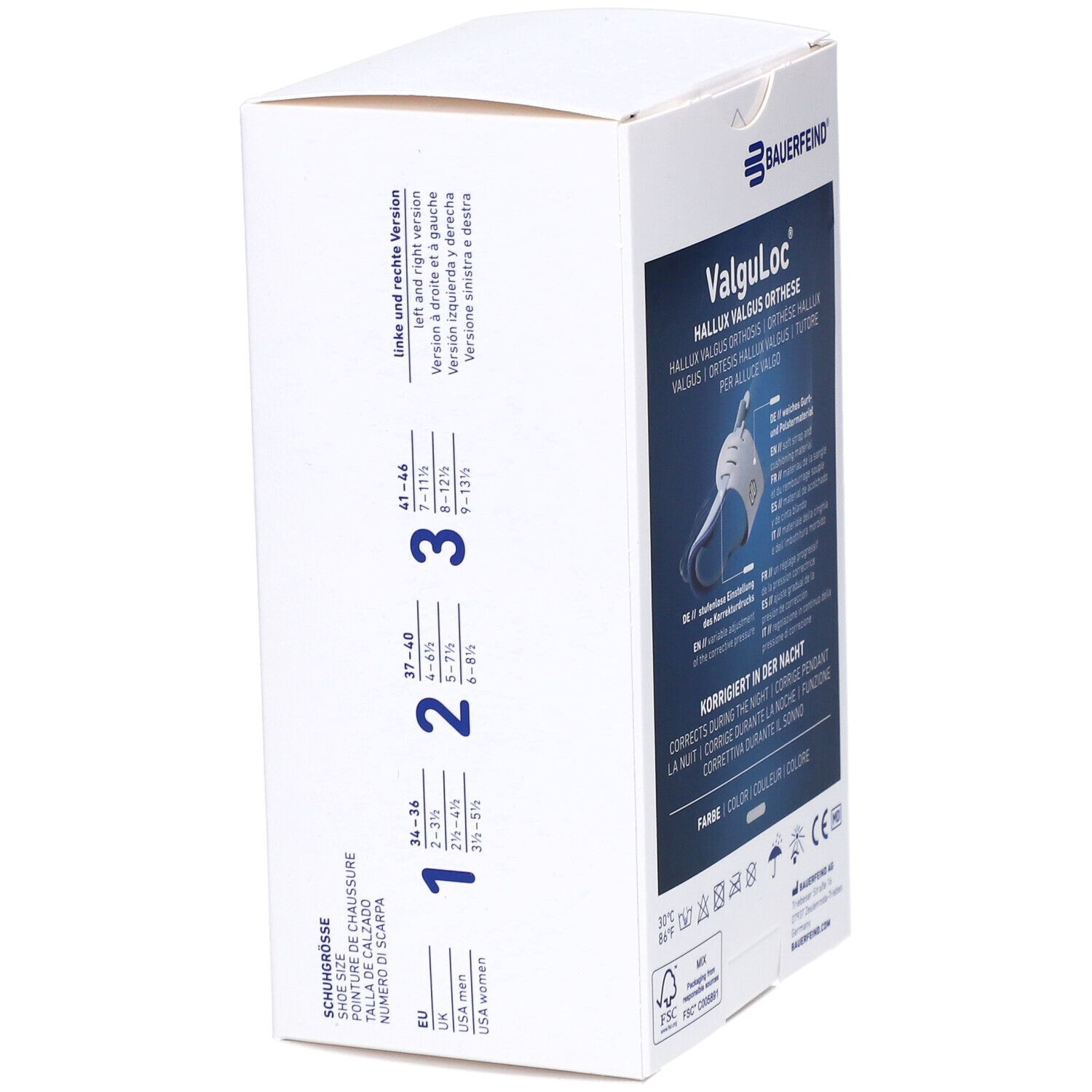 VALGULOC Orthèse nuit hallux valgus droit taille 2 37-40