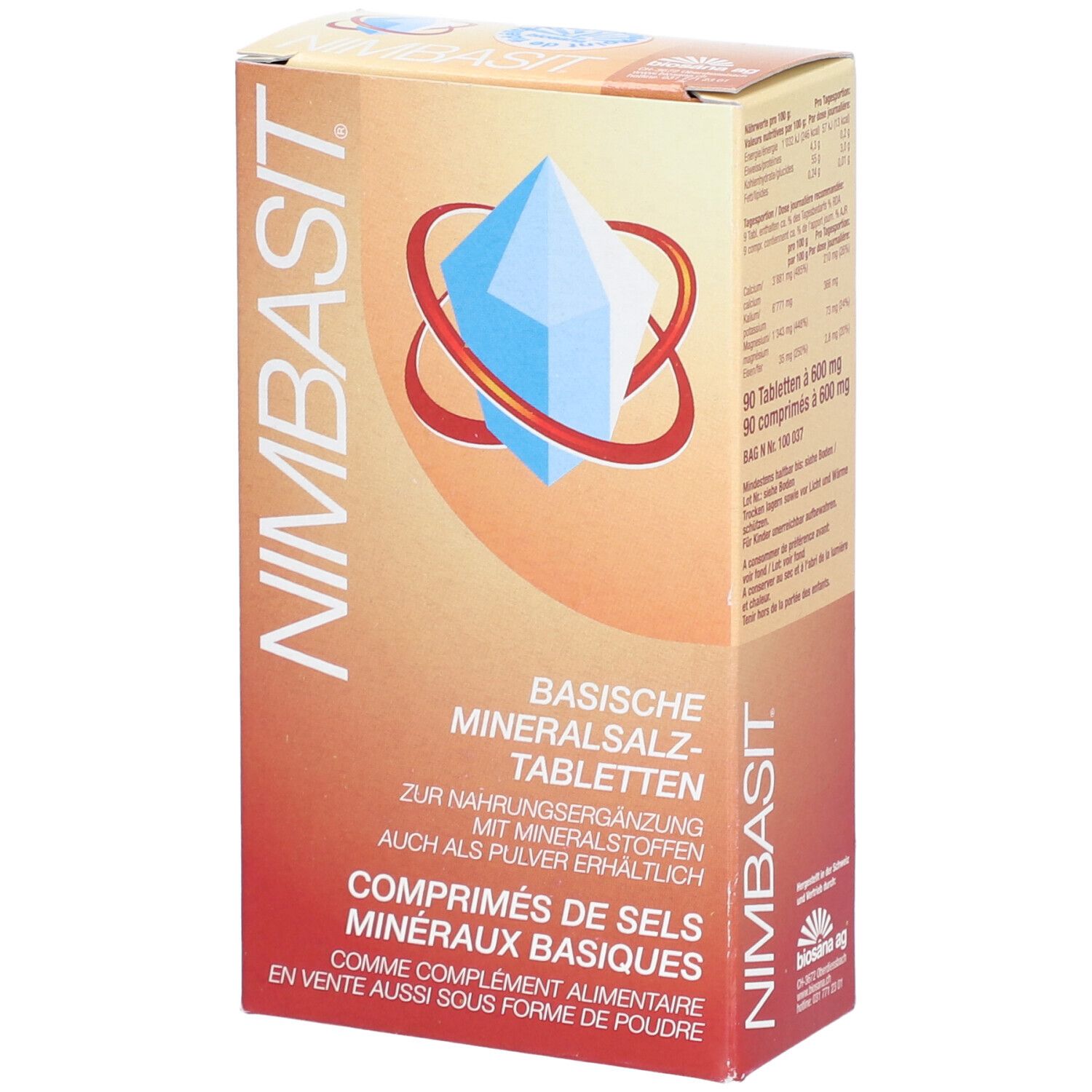 BIOSANA Nimbasit Composé de sels minéraux basiques