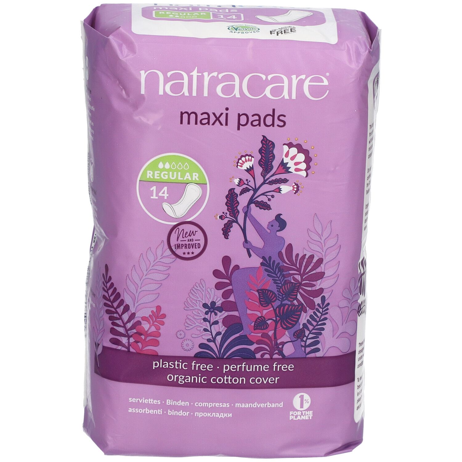 NATRACARE Maxi pads, serviette hygiènique regular