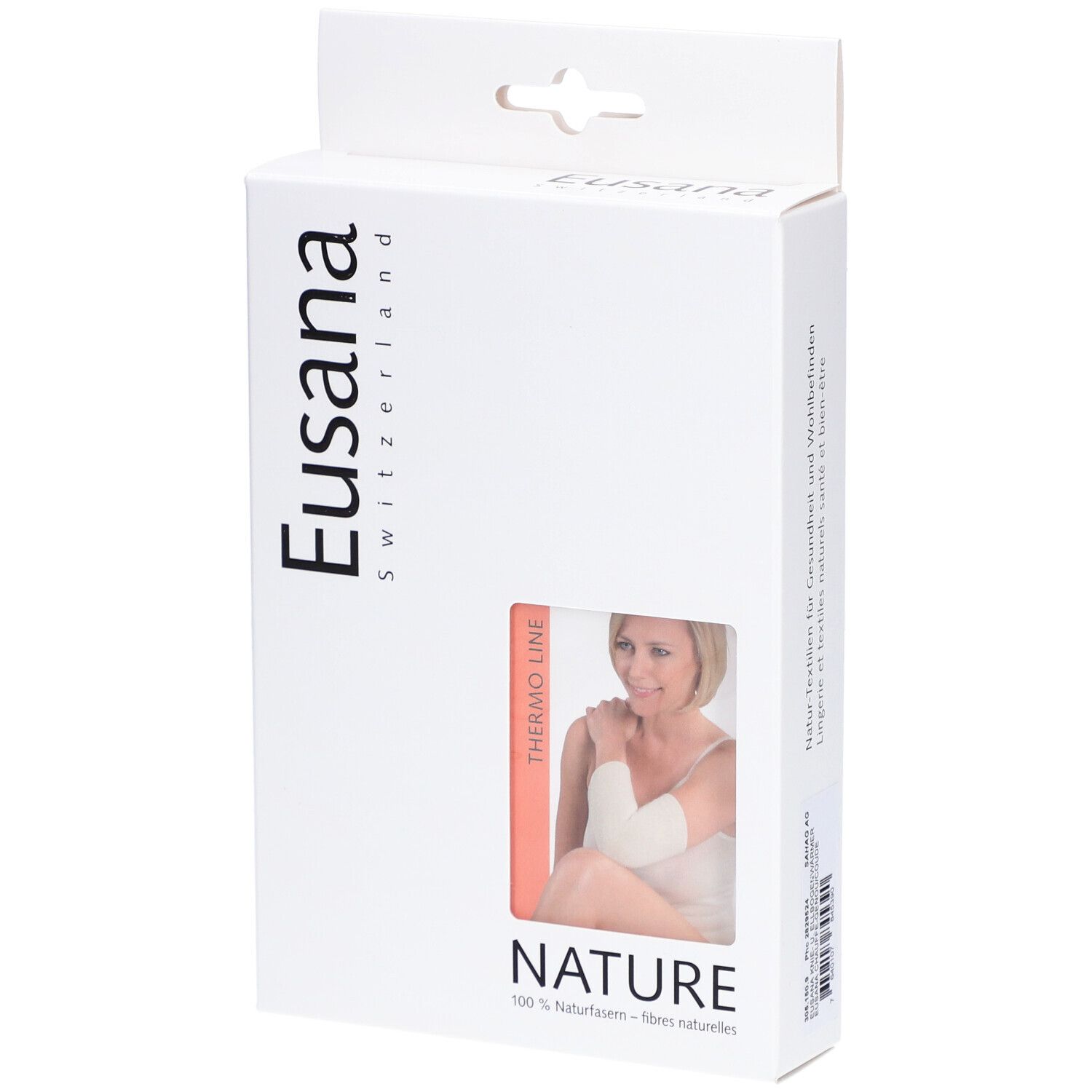 EUSANA chauffe-genoux double maille XXL ivoire
