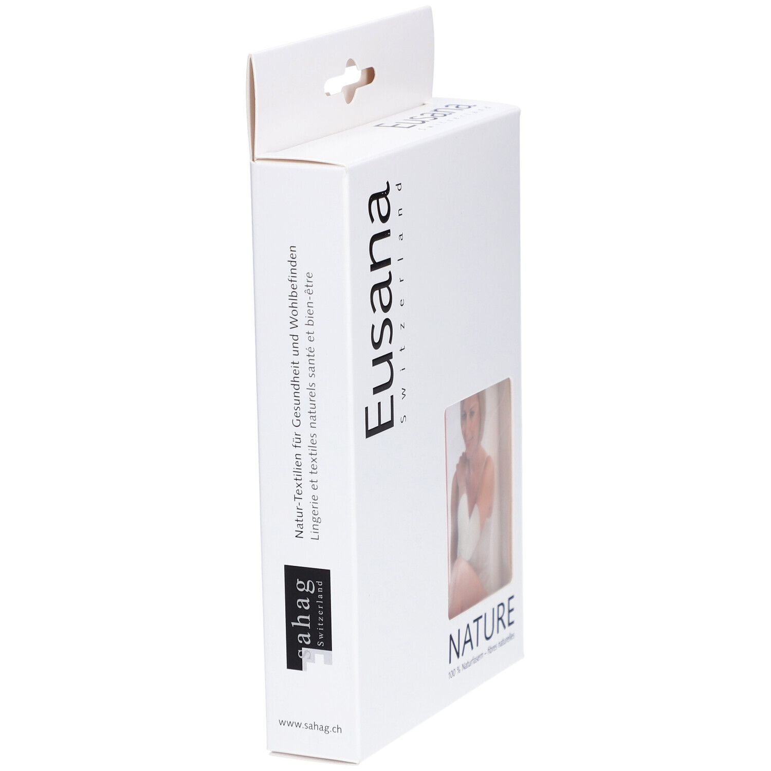 EUSANA chauffe-genoux double maille XXL ivoire