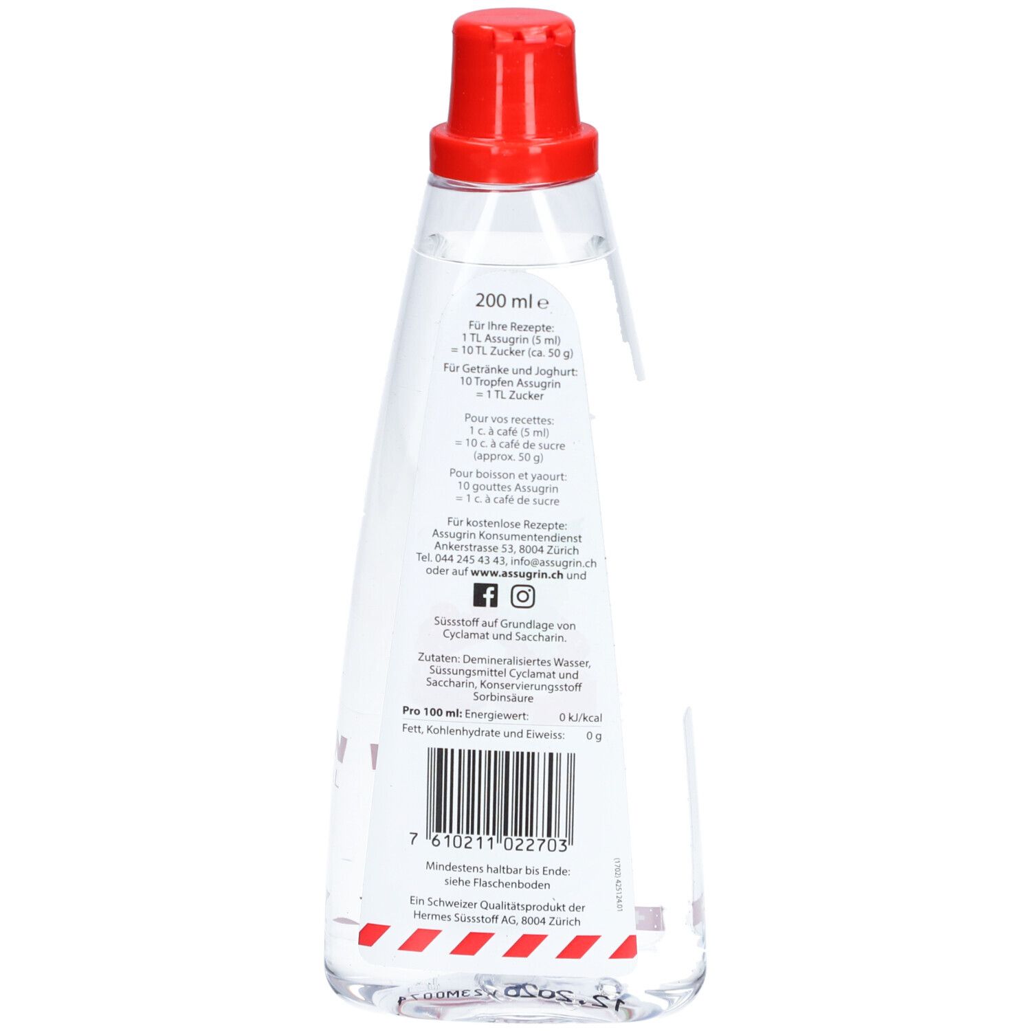 Assugrin Das Original édulcorant liquide sans calories