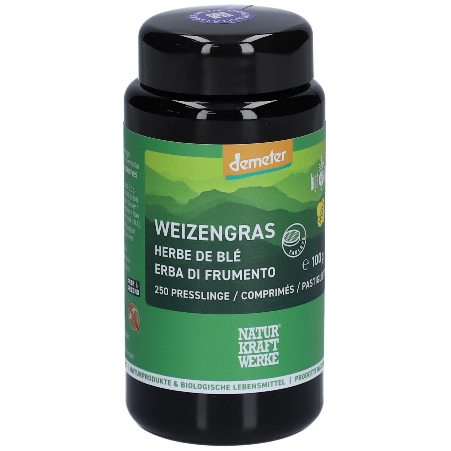 NATURKRAFTWERKE Herbe de blé pressée Demeter