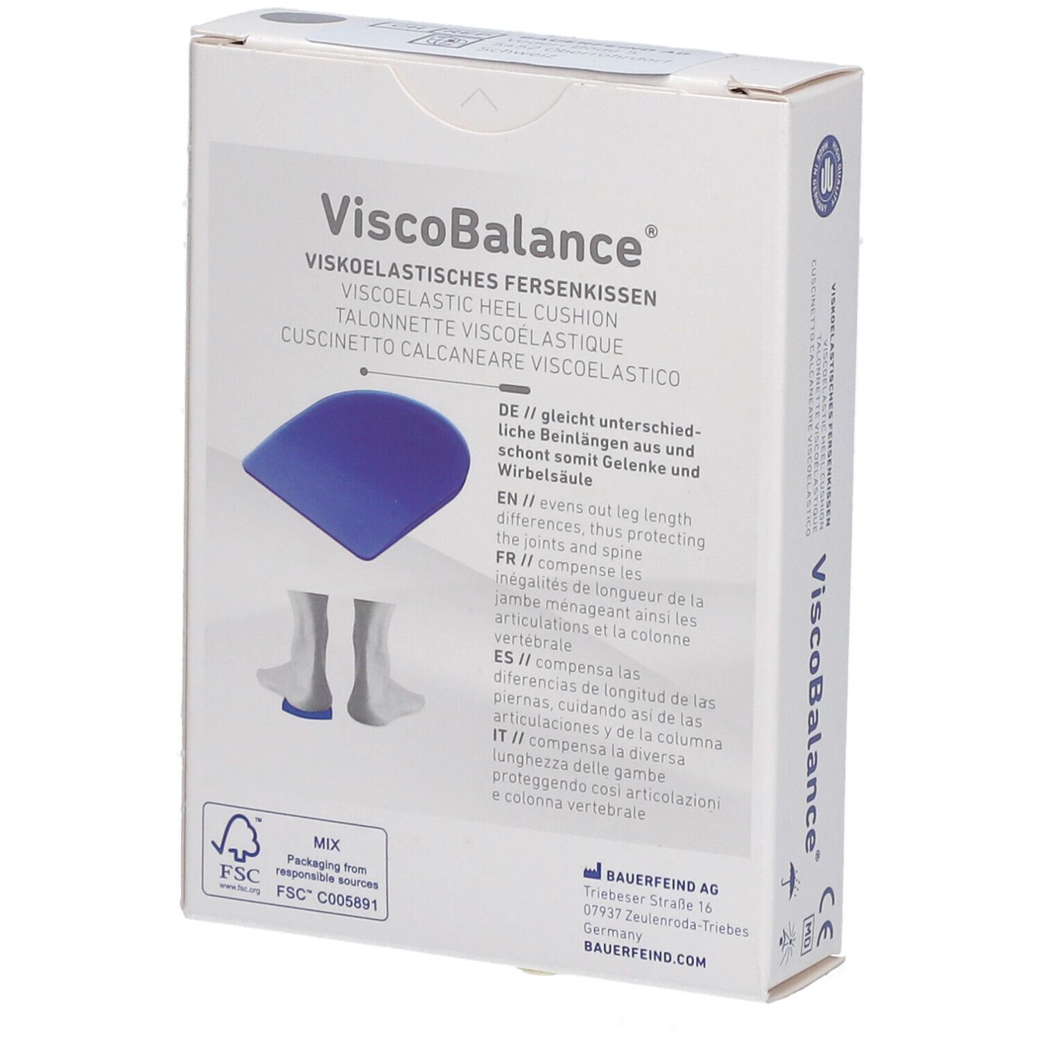 VISCOBALANCE Talonnette silicone Taille 2 5mm