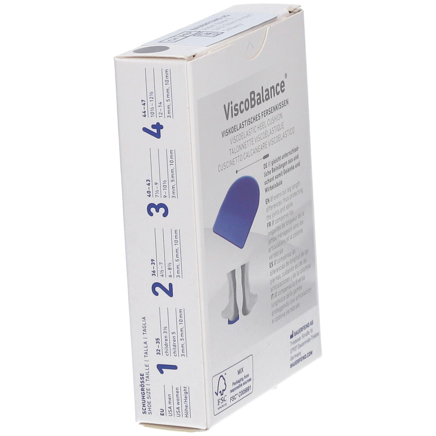 VISCOBALANCE Talonnette silicone Taille 2 5mm