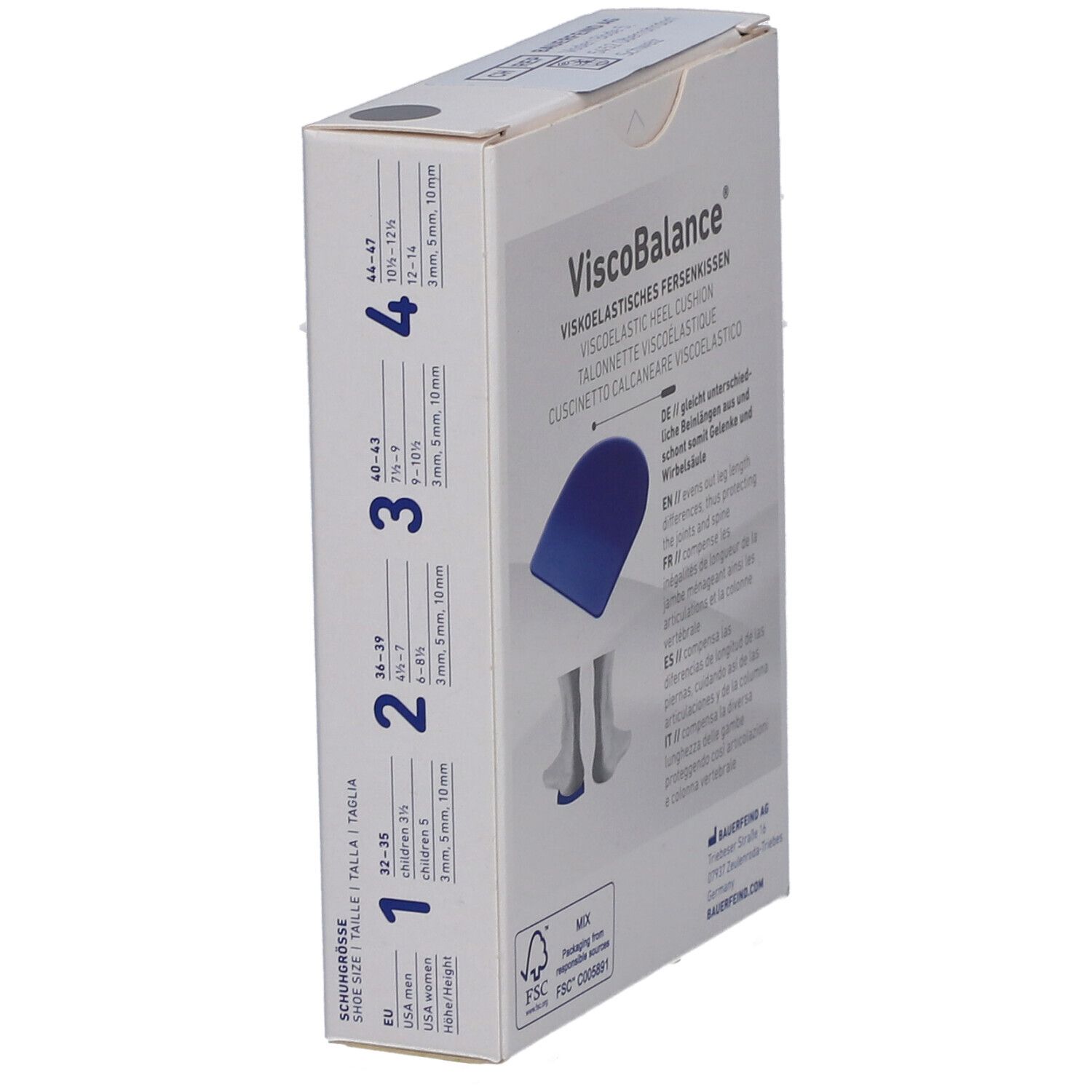 VISCOBALANCE Talonnette silicone Taille 4 10mm