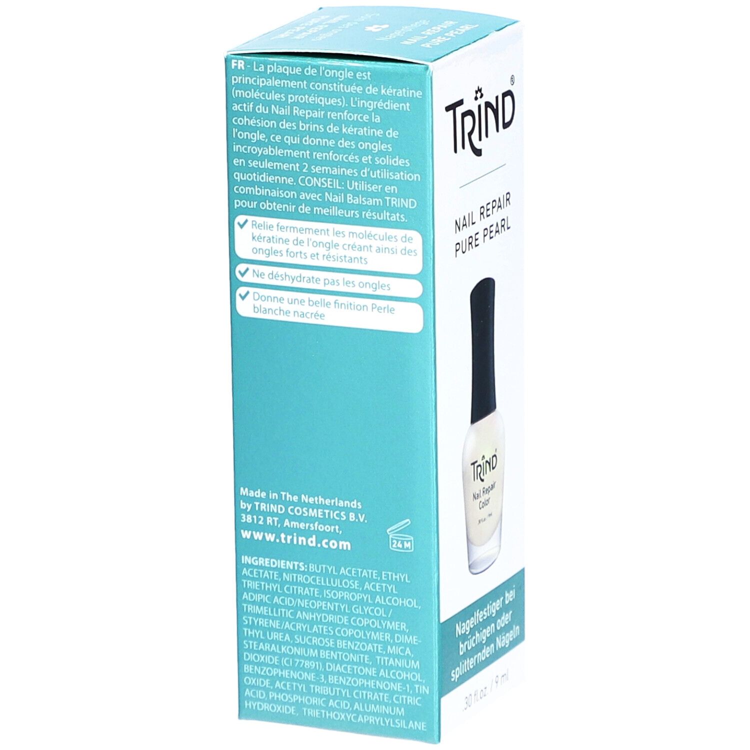 TRIND® Vernis durcisseur et renforçateur pour ongles cassants et mous - Pure Perle