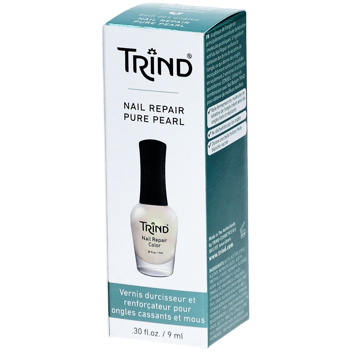 TRIND® Vernis durcisseur et renforçateur pour ongles cassants et mous - Pure Perle