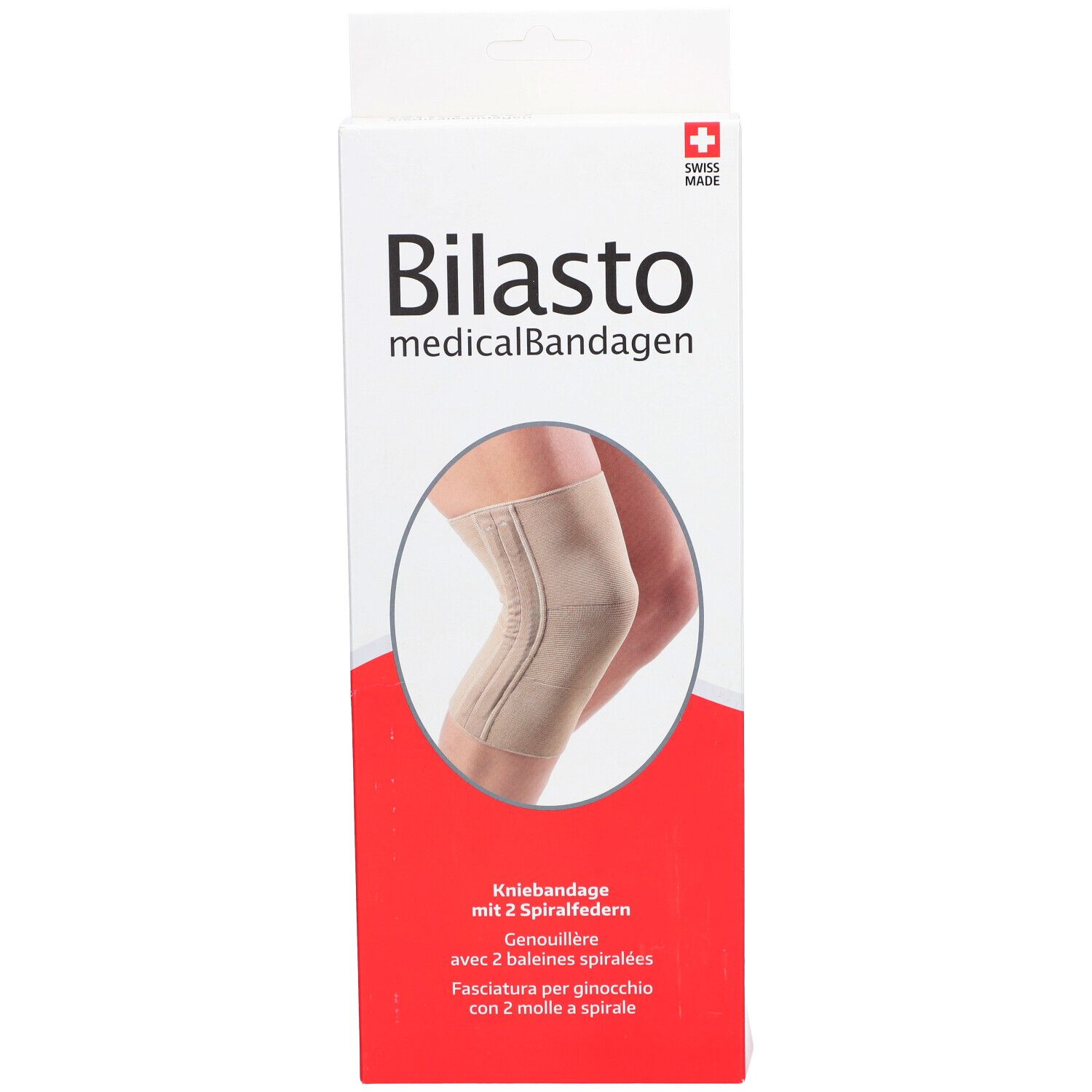 BILASTO Genouillère avec deux baleines spiralées Beige L