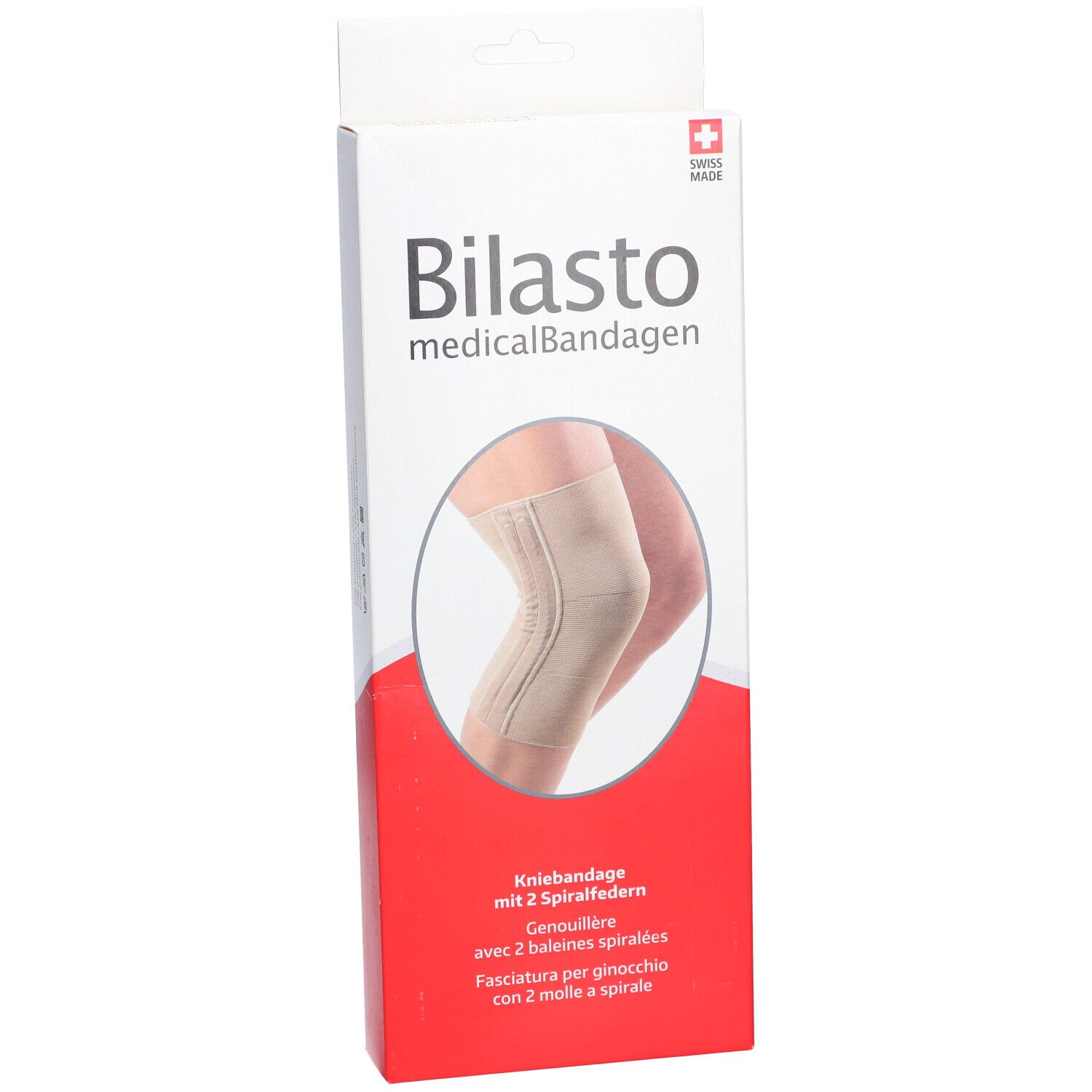 BILASTO Genouillère avec deux baleines spiralées Beige L