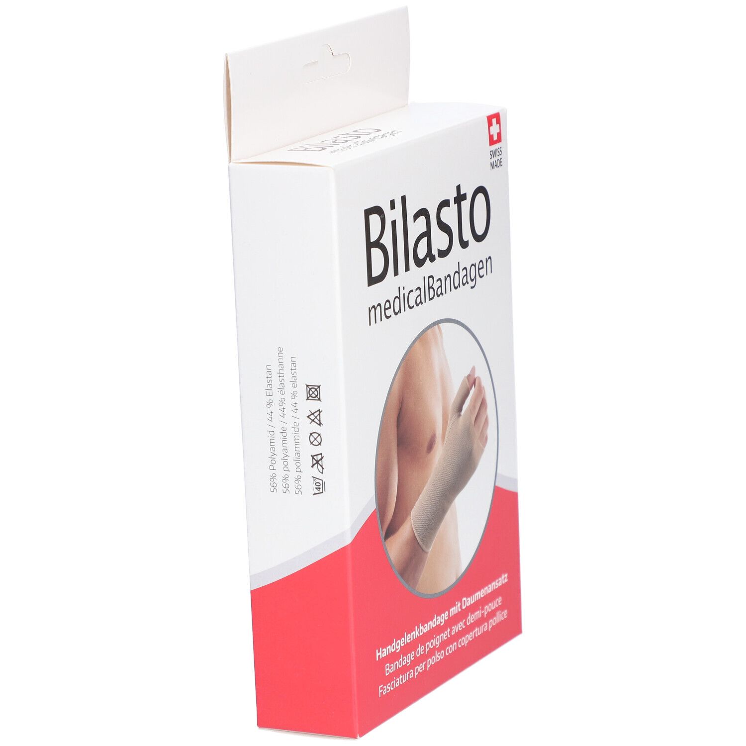 BILASTO Bandage de Poignet avec Demi-Pouce Beige XS
