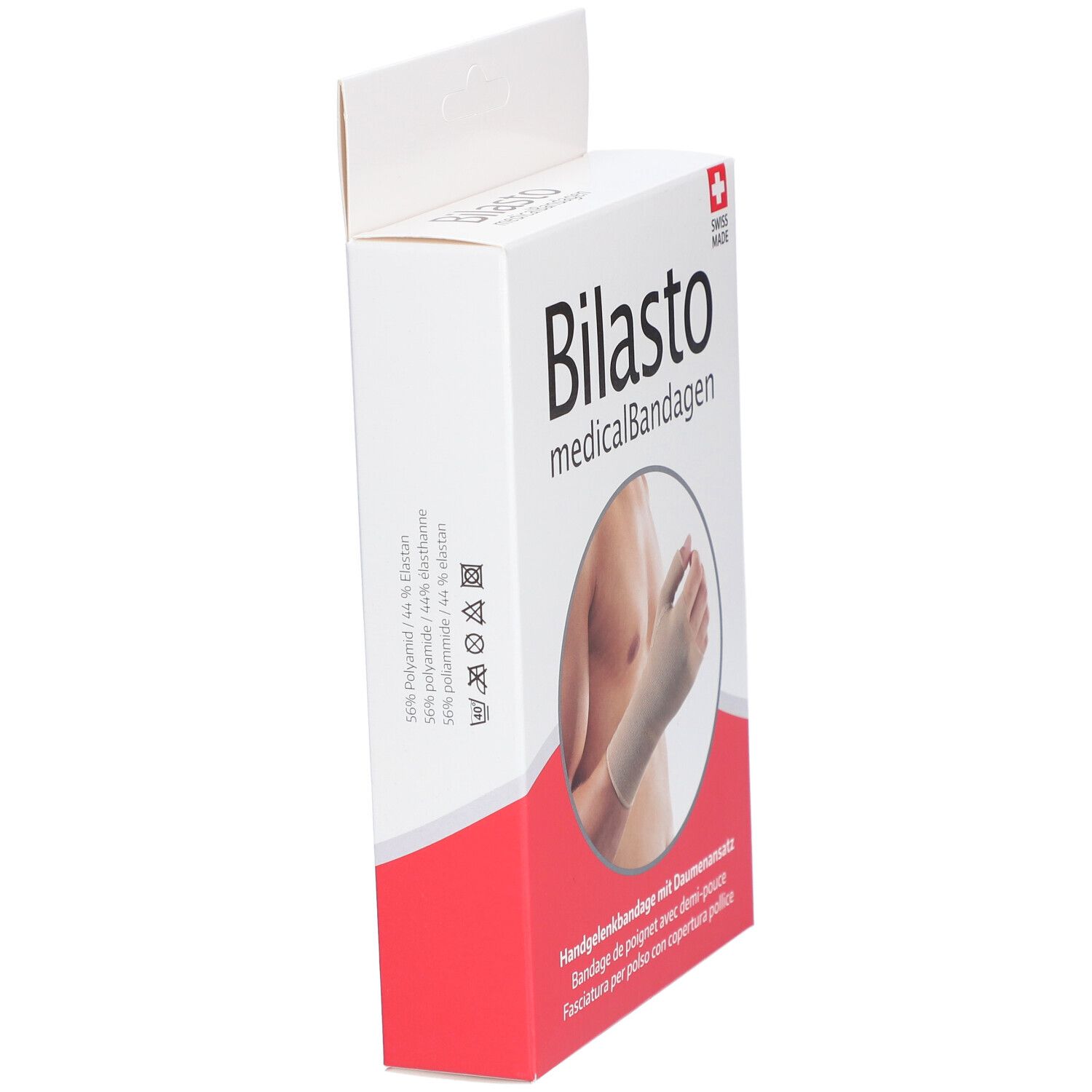 BILASTO Bandage de Poignet avec Demi-Pouce Beige M