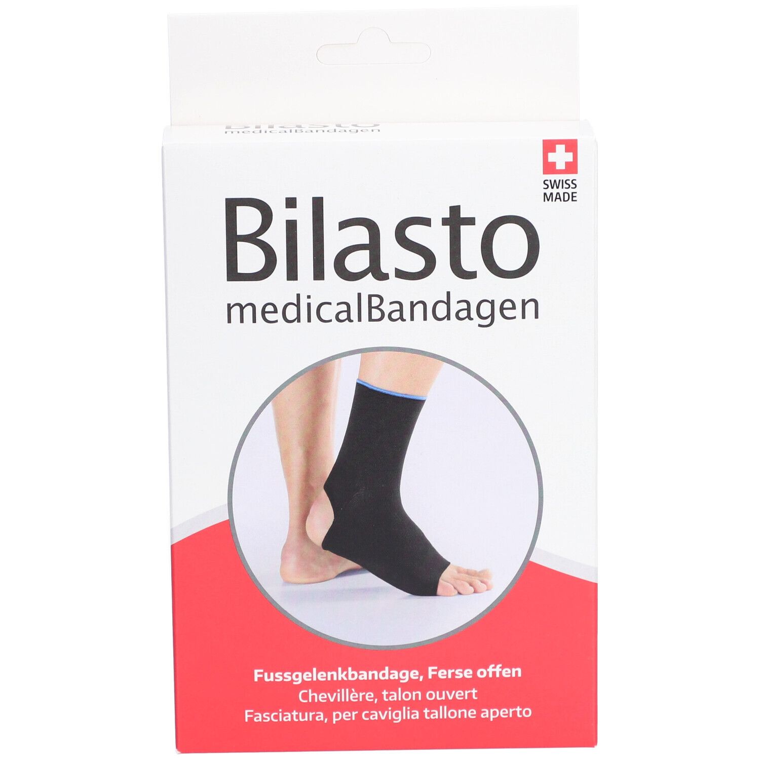 BILASTO Chevillère Talon Ouvert Noir M