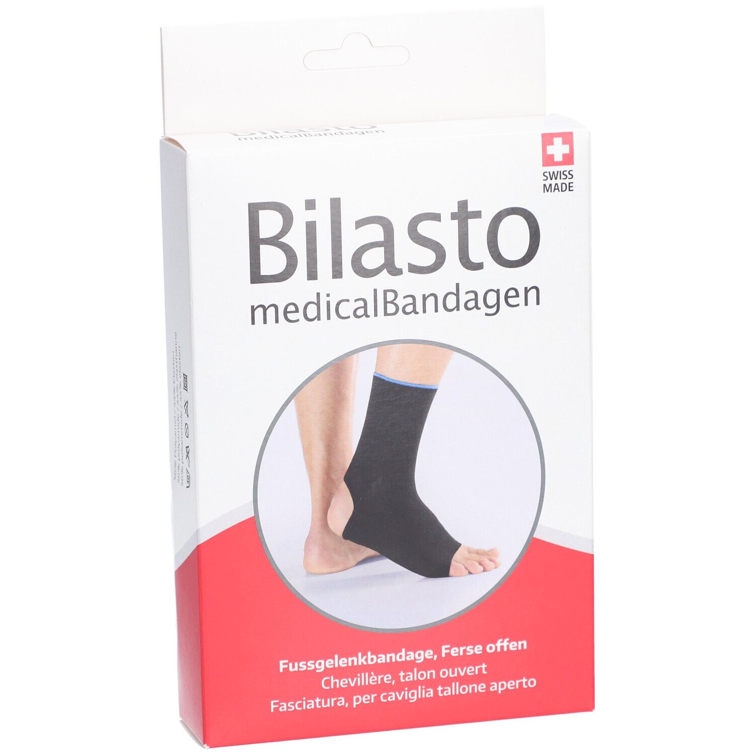 BILASTO Chevillère Talon Ouvert Noir M