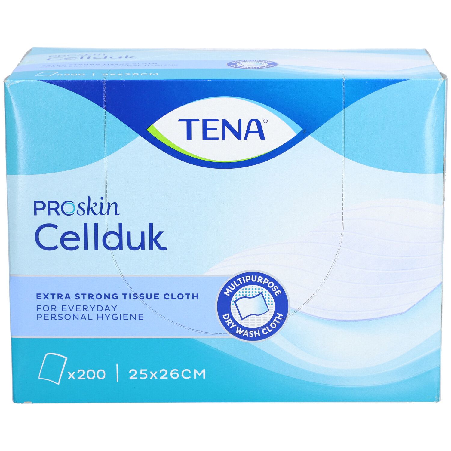 TENA Proskin Cellduk Lingettes 25 x 26cm