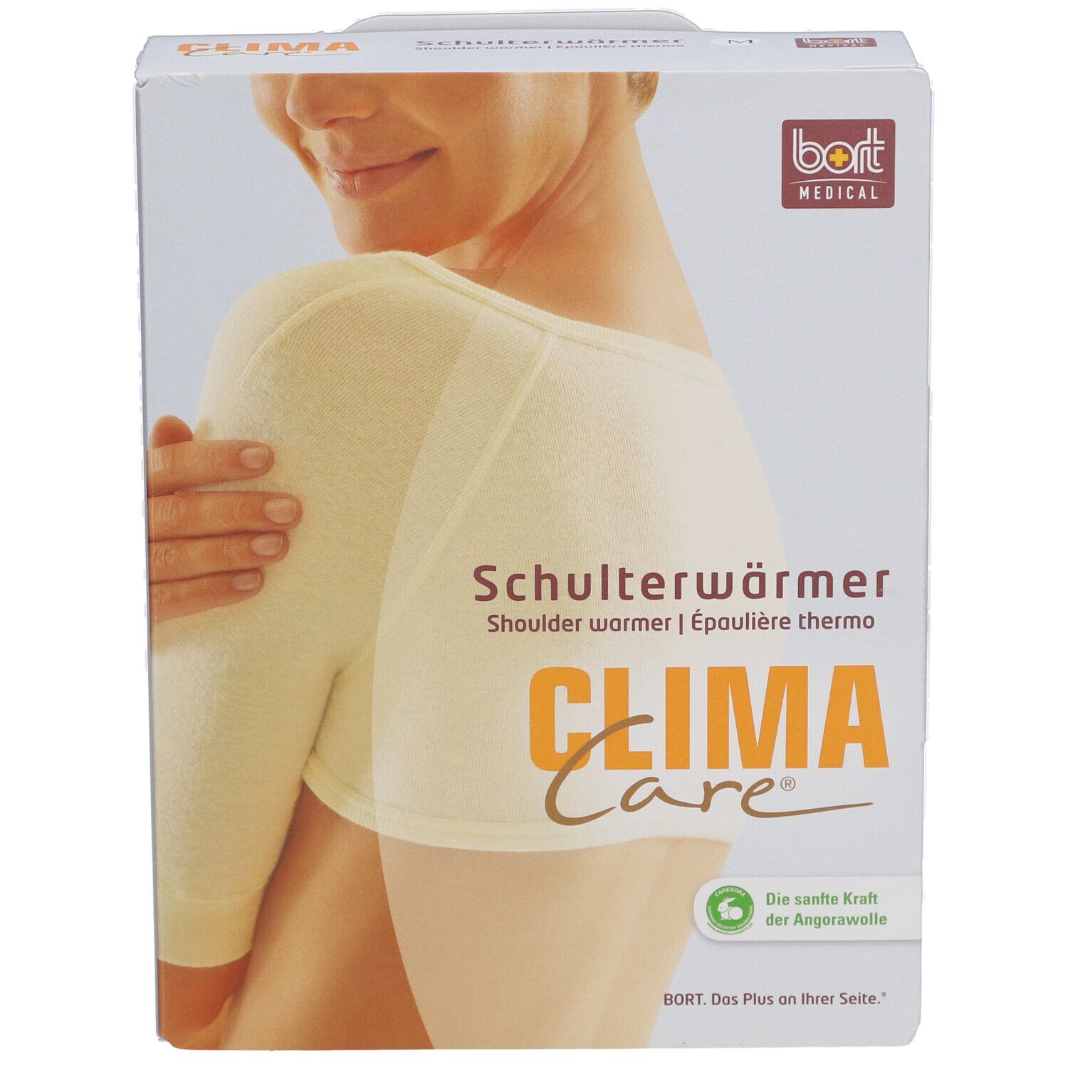 Emballage CLIMACare® pour épaule. Produit beige. Marque BORT MEDICAL.
