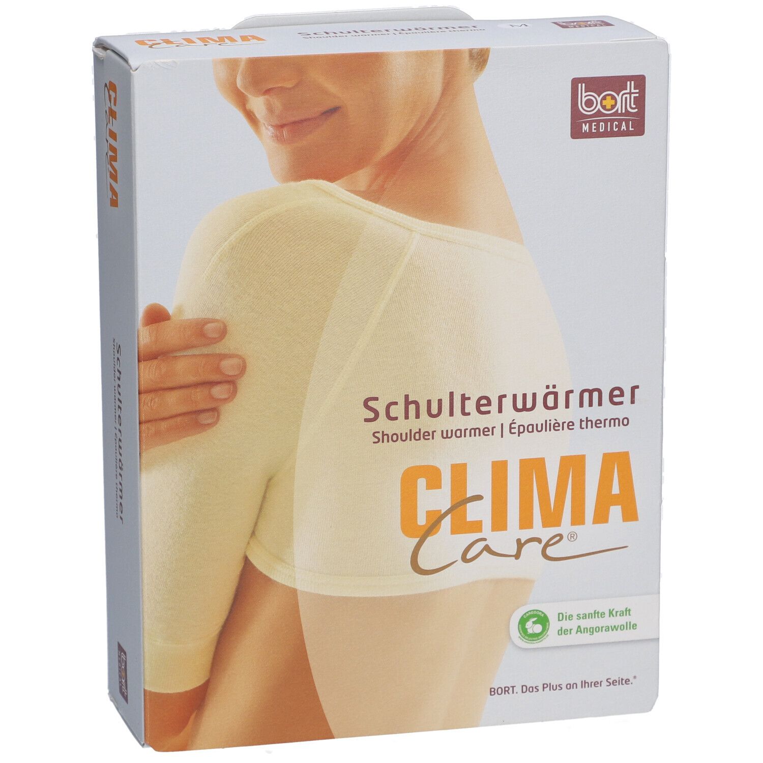 Emballage CLIMACare® pour épaule. Produit beige. Marque BORT MEDICAL.
